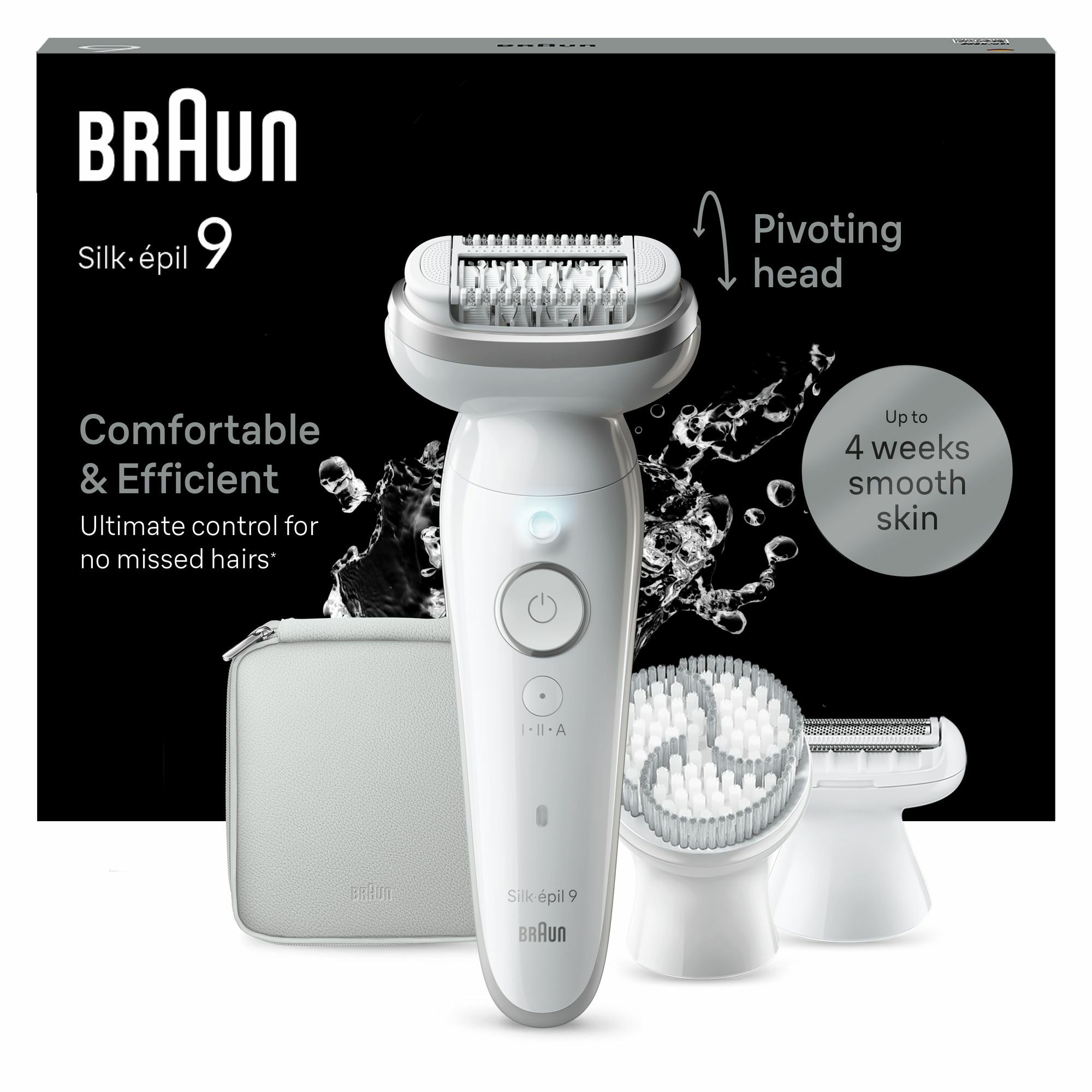 Braun Silk-épil 9 9-061 40 tweezers Silver, White – image 2