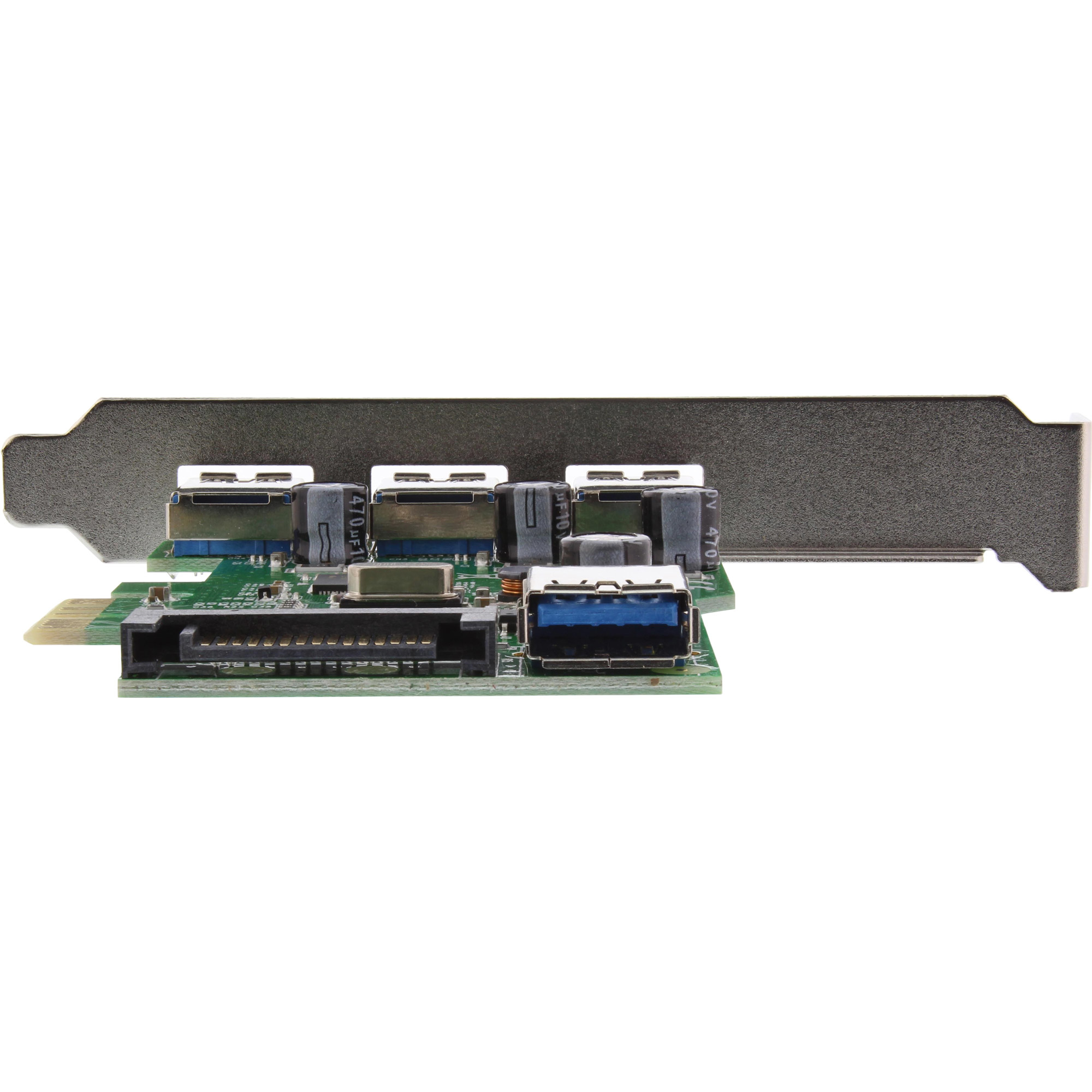 InLine 3+1 Port USB 3.0 Host Controller PCIe with SATA Power and LP Bracket – image 3