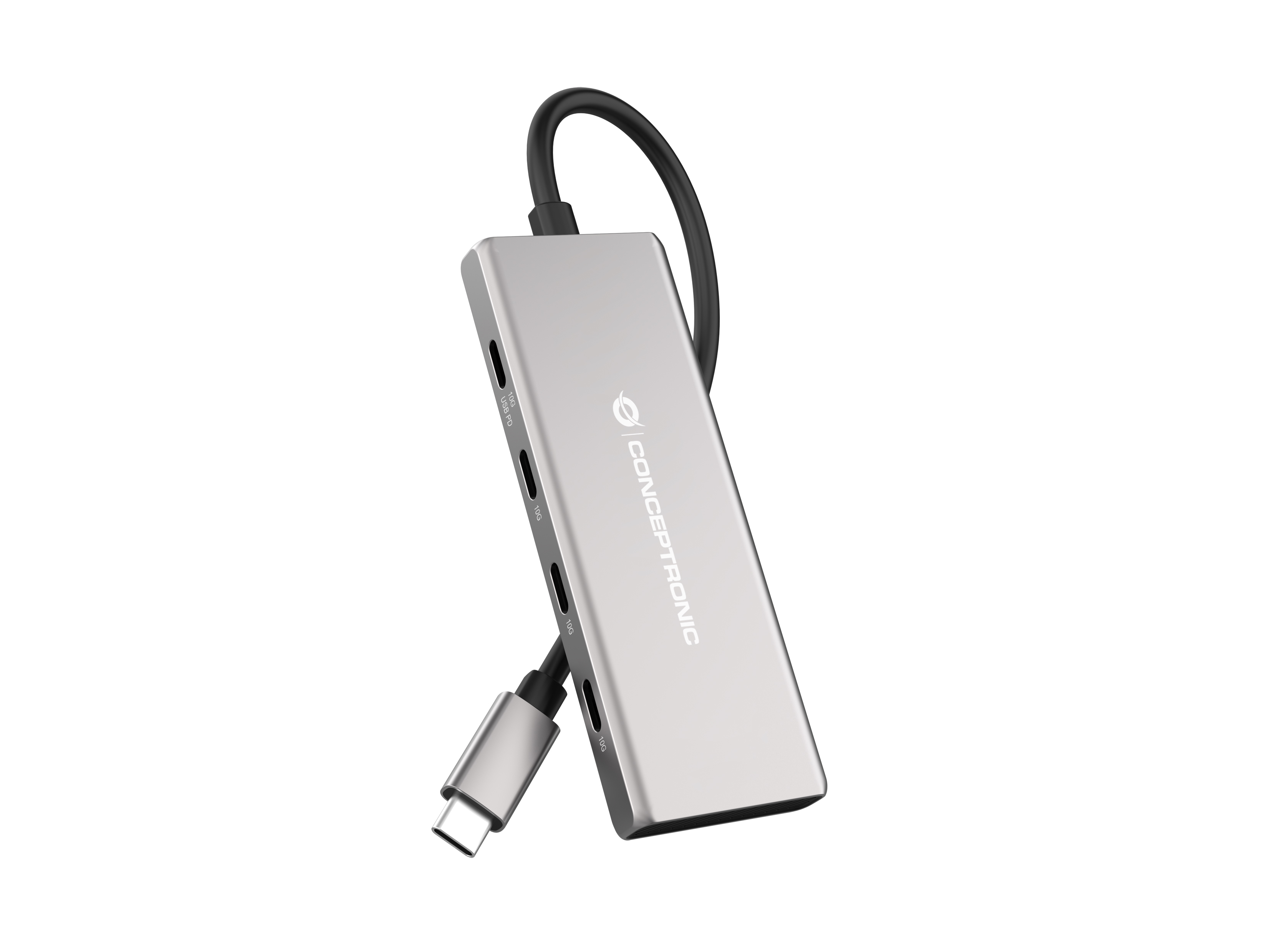 Conceptronic HUBBIES17G gränssnittshubbar USB 3.2 Gen 2 (3.1 Gen 2) Type-C 10000 Mbit/s Grå