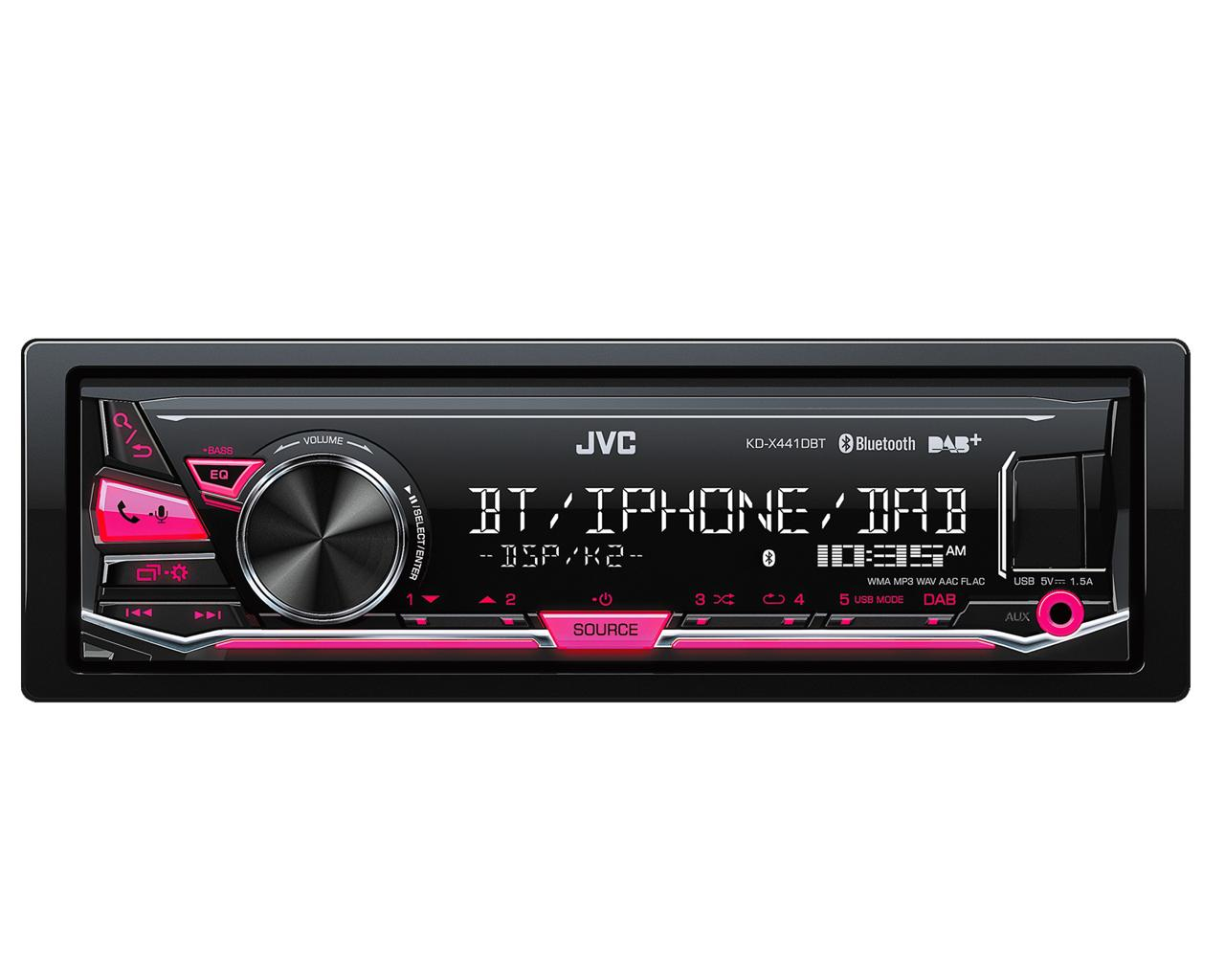 JVC KD-X441DBT car media receiver Black Bluetooth – image 3