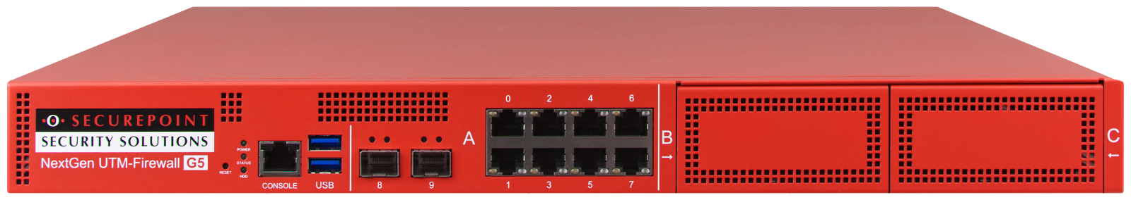 Securepoint RC1000R G5 Rev. 1 firewall hardware 1U 30 Gbit/s (SECUREPOINT FIREWALL RC1000R G5)