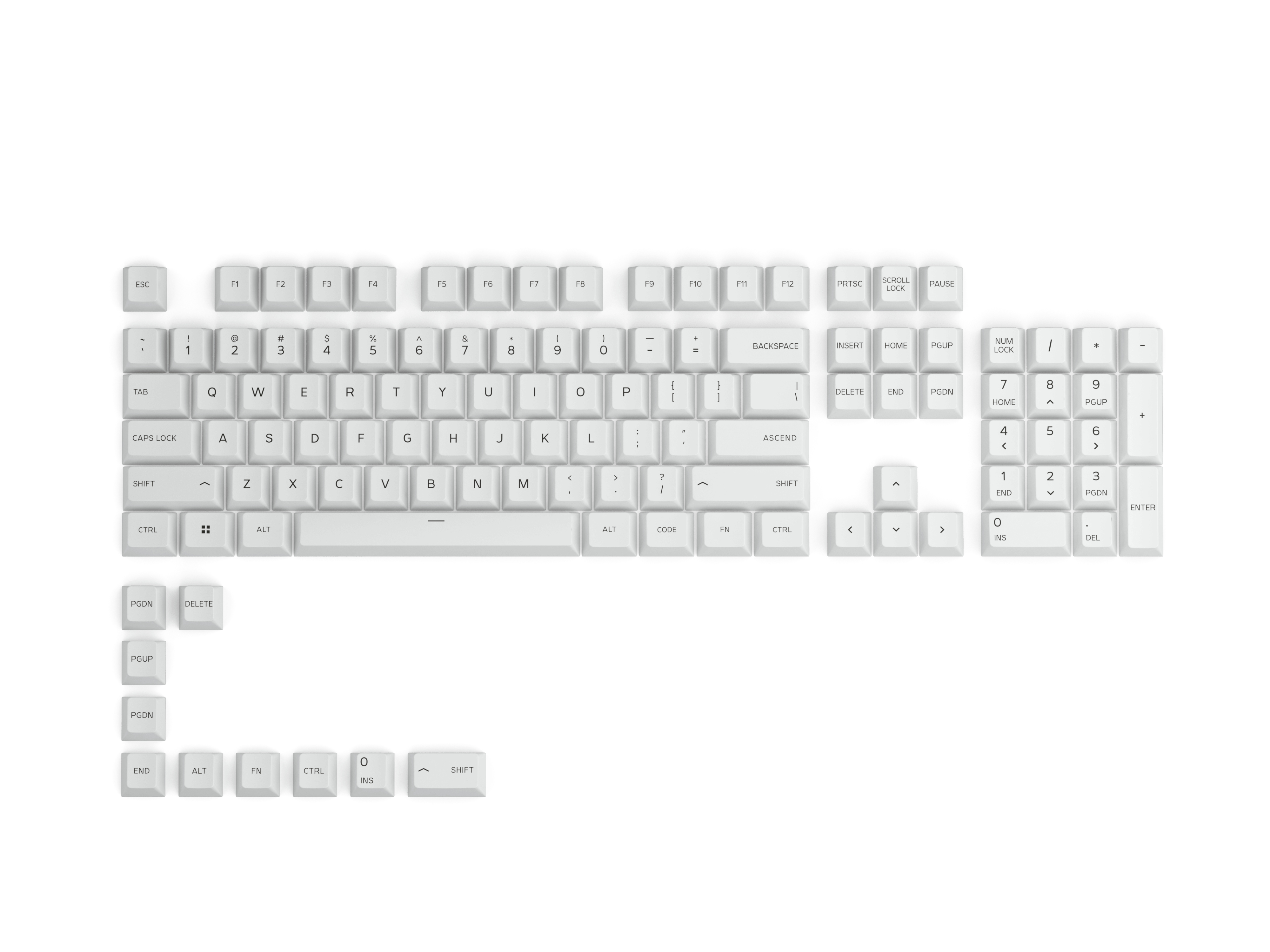 Glorious PC Gaming Race GPBT Keycaps - 114 …