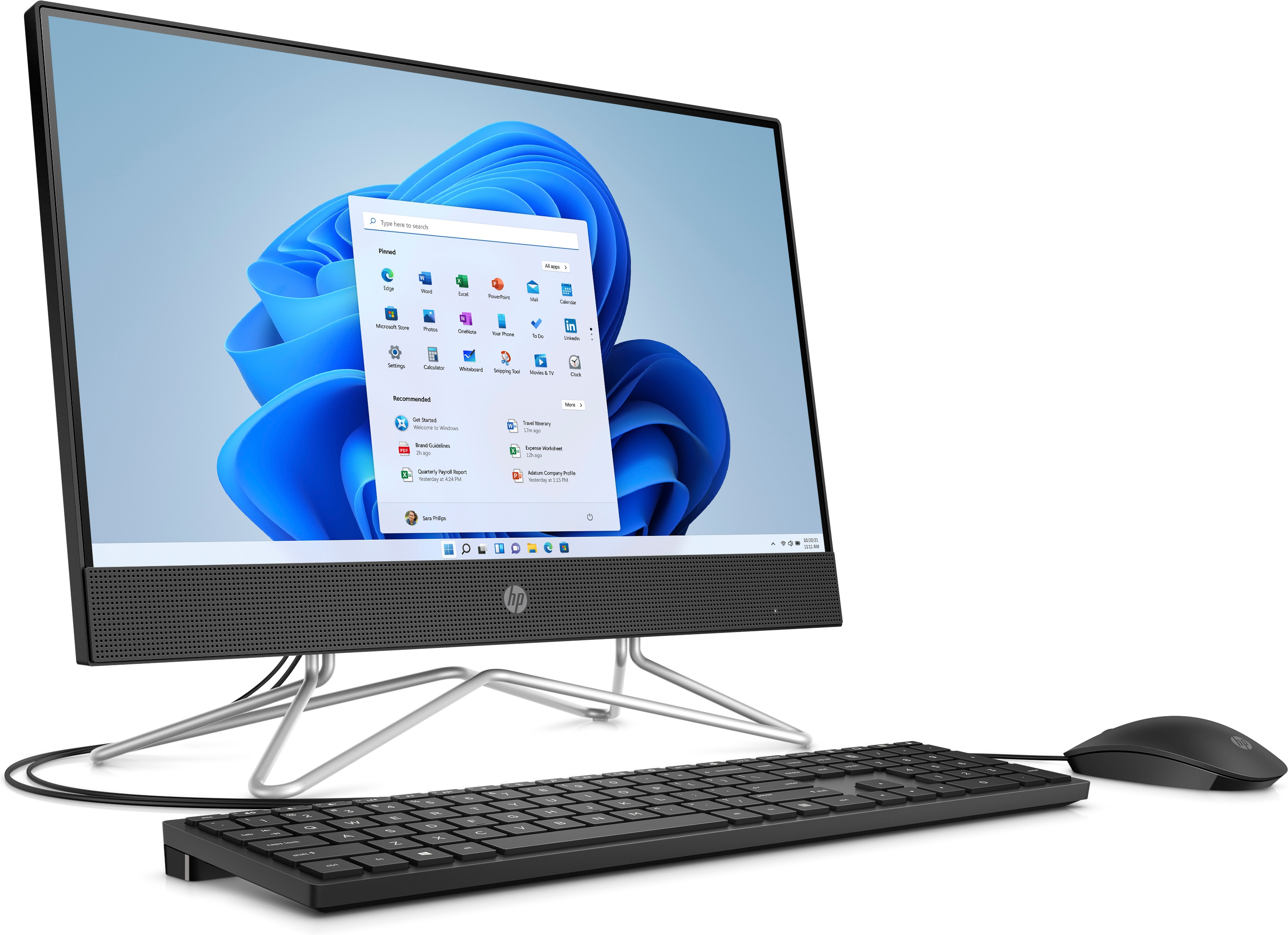 HP 205 G4 AMD Ryzen™ 5 4500U 54.6 cm (21.5″) 1920 x 1080 pixels All-in-One PC 8 GB DDR4-SDRAM 256 GB SSD Windows 11 Pro Wi-Fi 5 (802.11ac) Black image 3