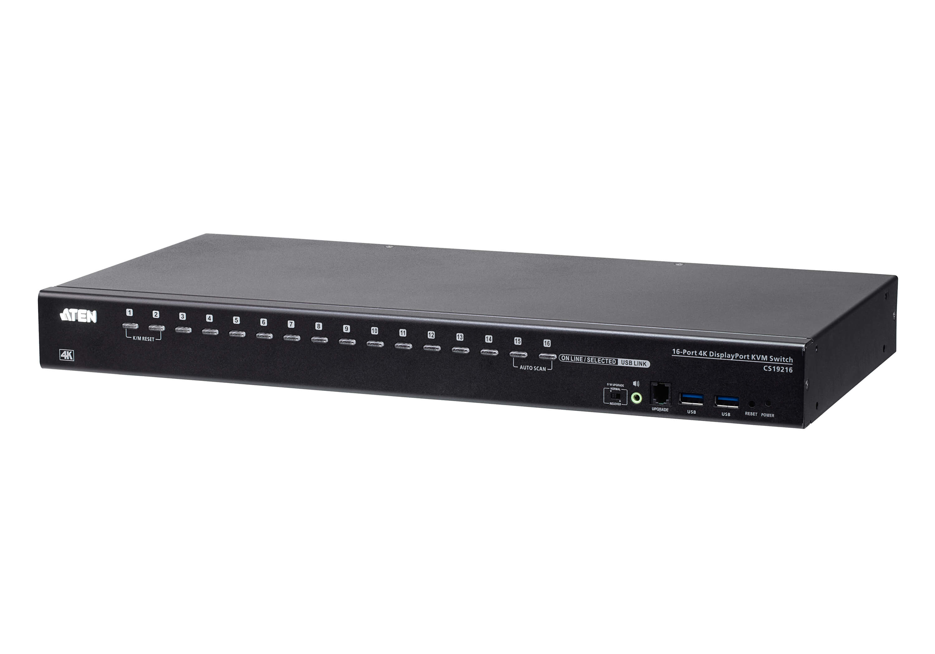 ATEN CS19216 KVM-switchar Rackmontering Svart