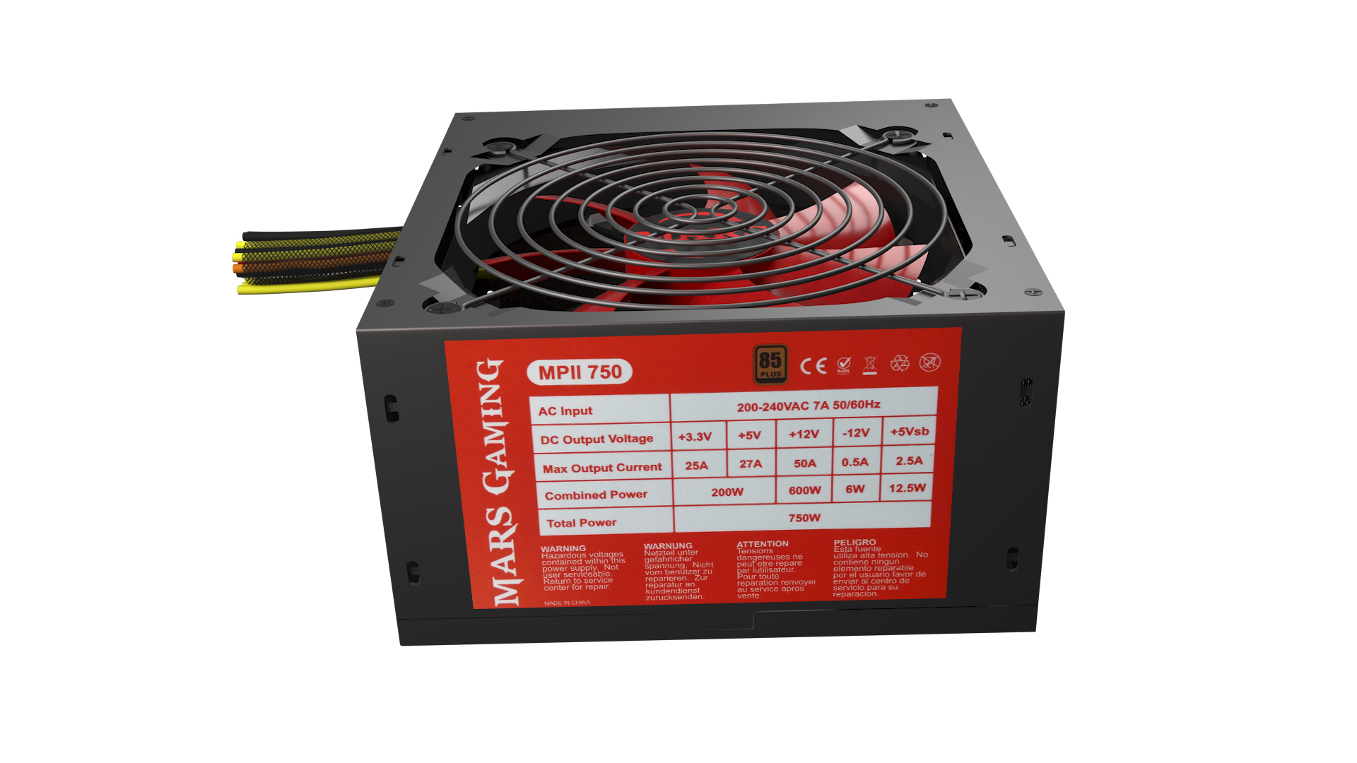 Mars Gaming MPII750 power supply unit – image 5