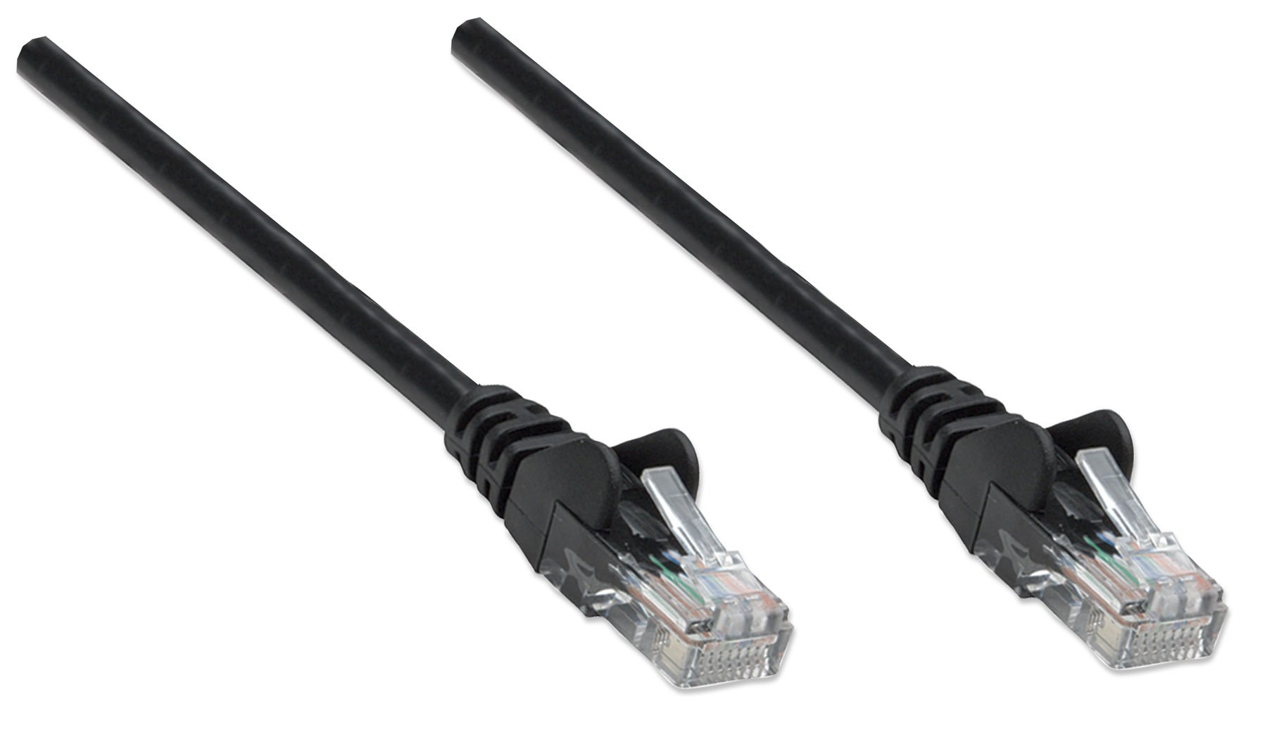 INTELLINET Patchkabel RJ45 U/UTP Cat5e 1.0m Hebelschutz schw