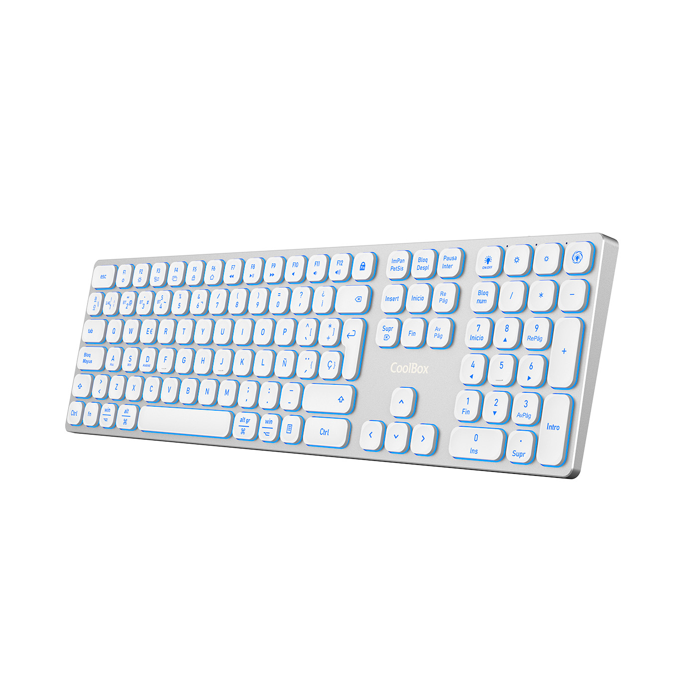 CoolBox COO-TEW02-BKW keyboard USB + RF Wireless + Bluetooth