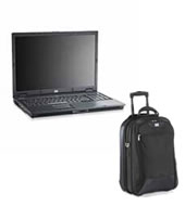HP Compaq nx9420 Notebook PC and HP Evolution 17" Vertical Roller