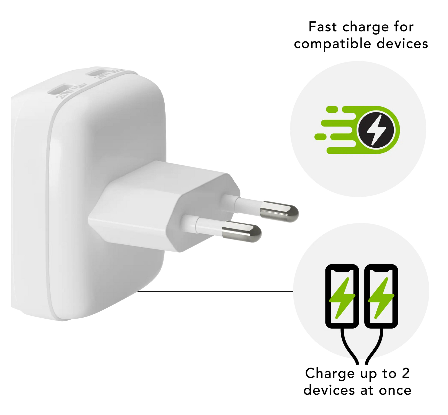 dbramante1928 re-charge Pro - EU Flat Wall Charger 2xUSB-C – image 7