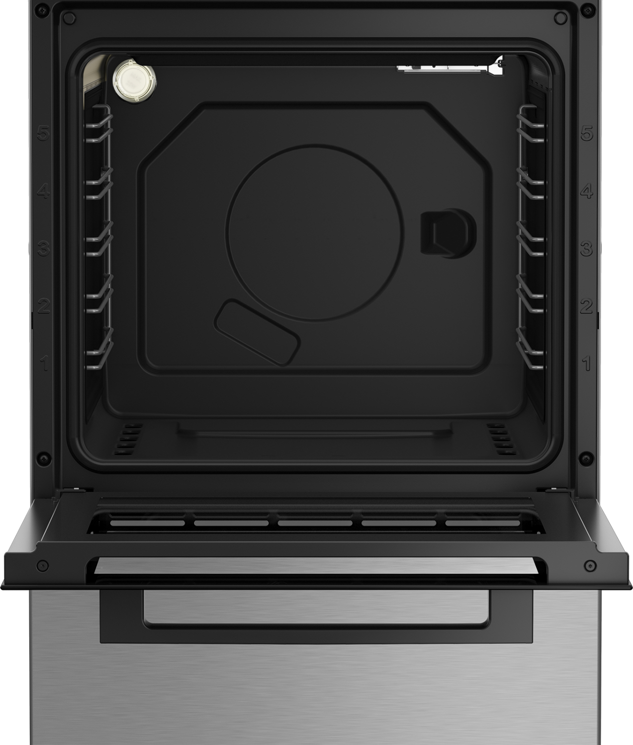 Beko FSG52010GXC cooker Freestanding cooker Gas Black, Stainless steel – image 3