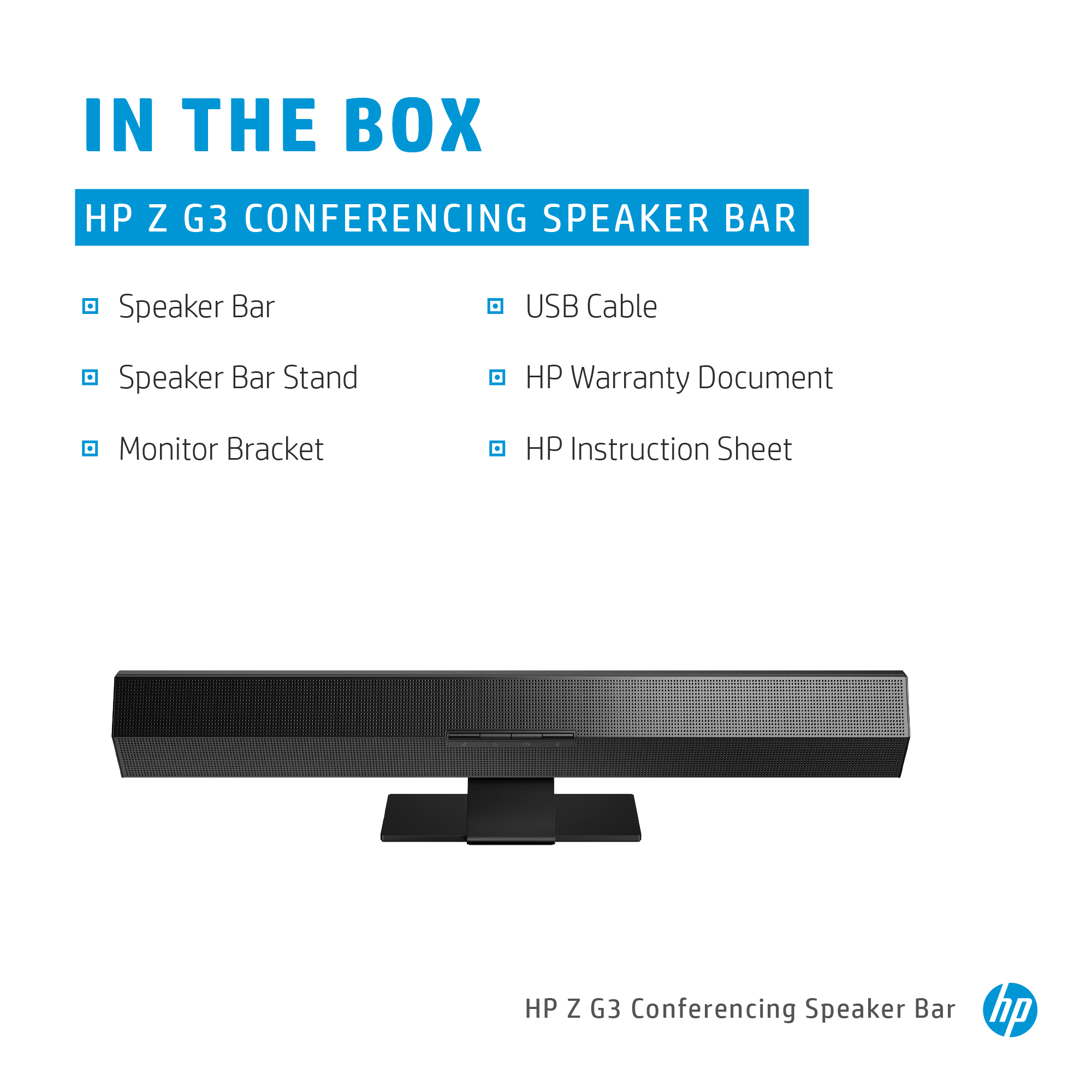 HP Z G3 Conferencing Speaker Bar image 2