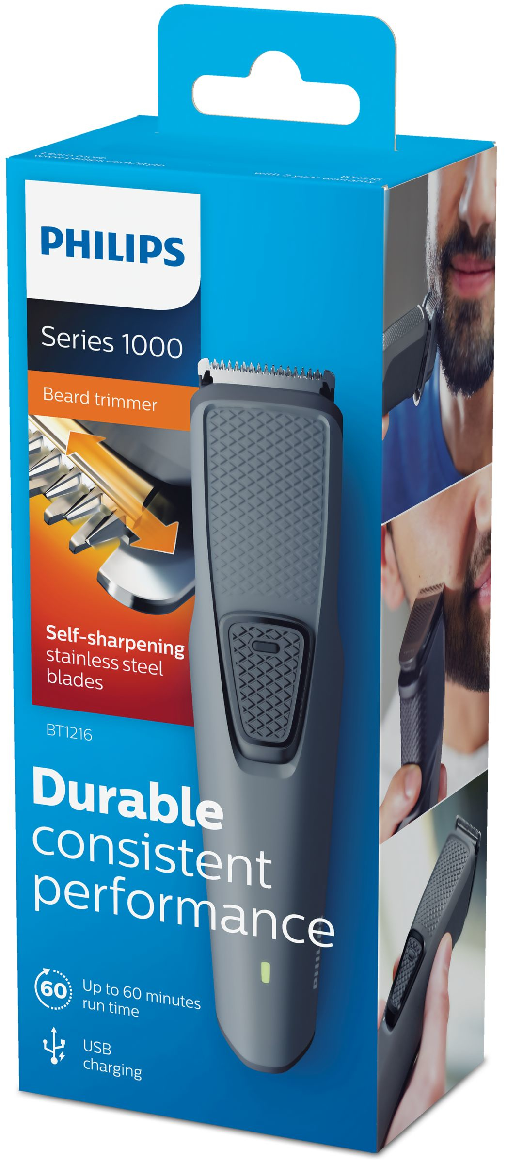 Philips Beardtrimmer series 1000 Stainless steel blades Beard trimmer – image 2