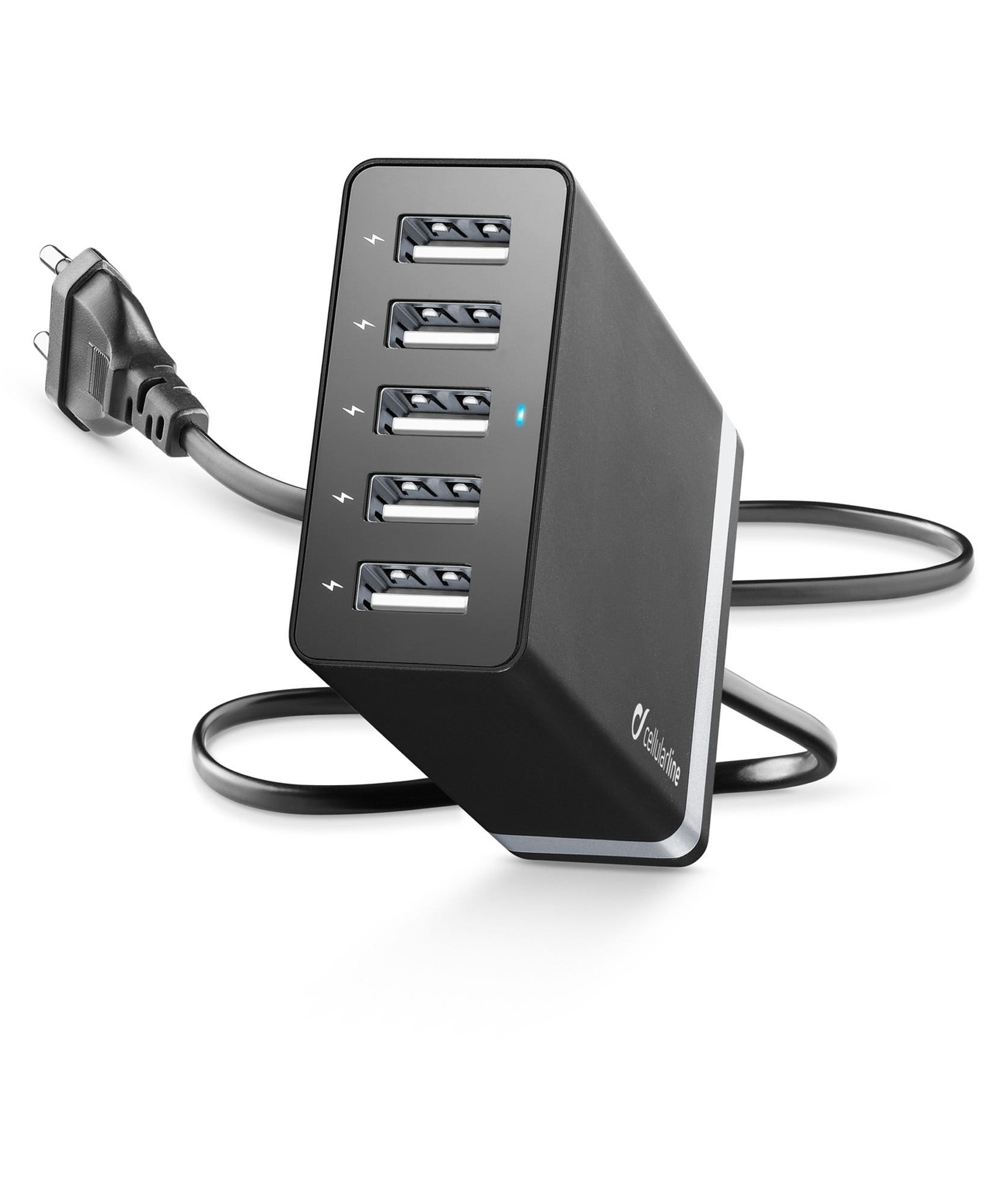 Cellularline USB Energy Station - Fast Charge - iPhone, Samsung, Huawei and other Smartphones and Tablets