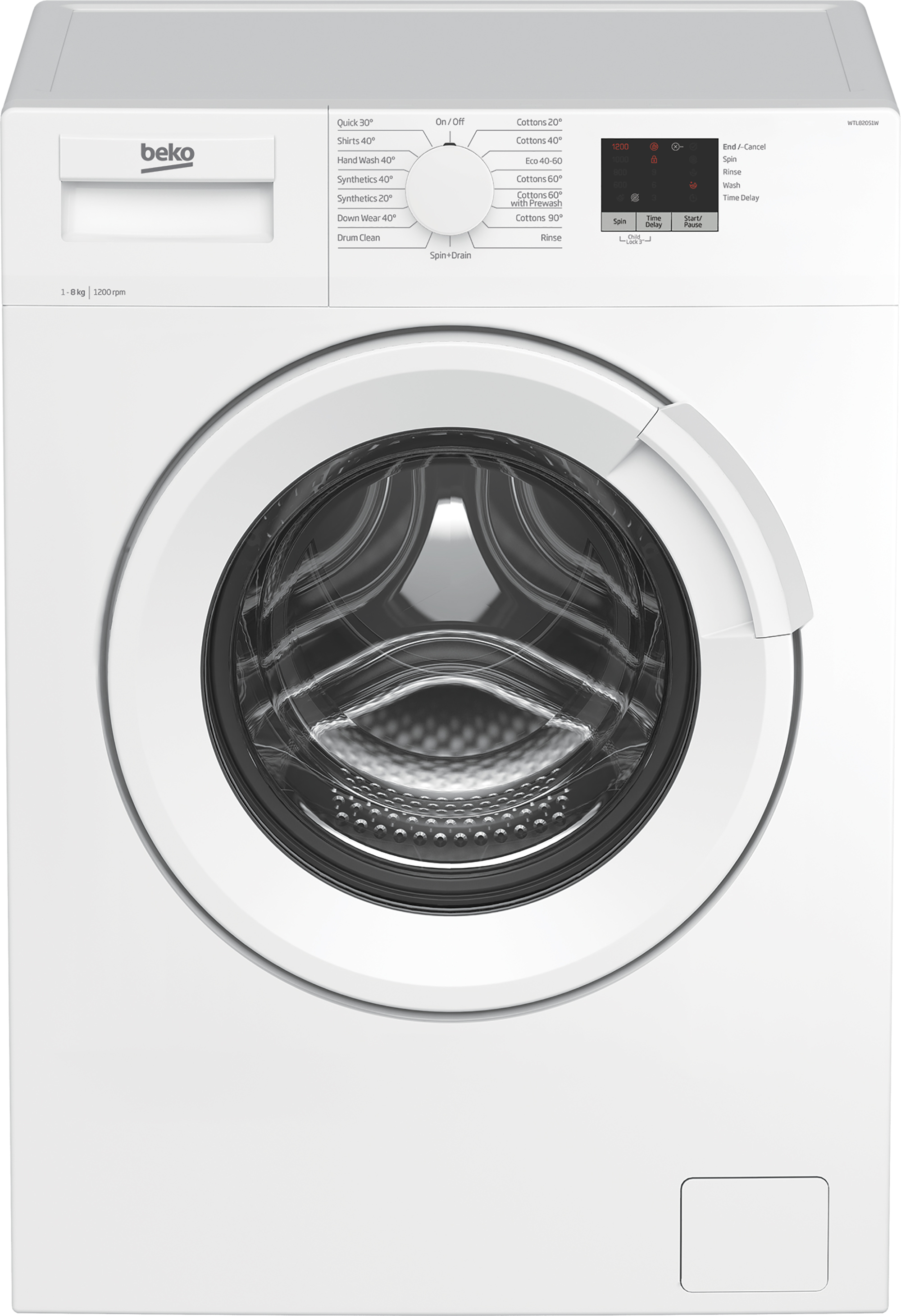 Beko WTL82051W — vue 1 sur 4