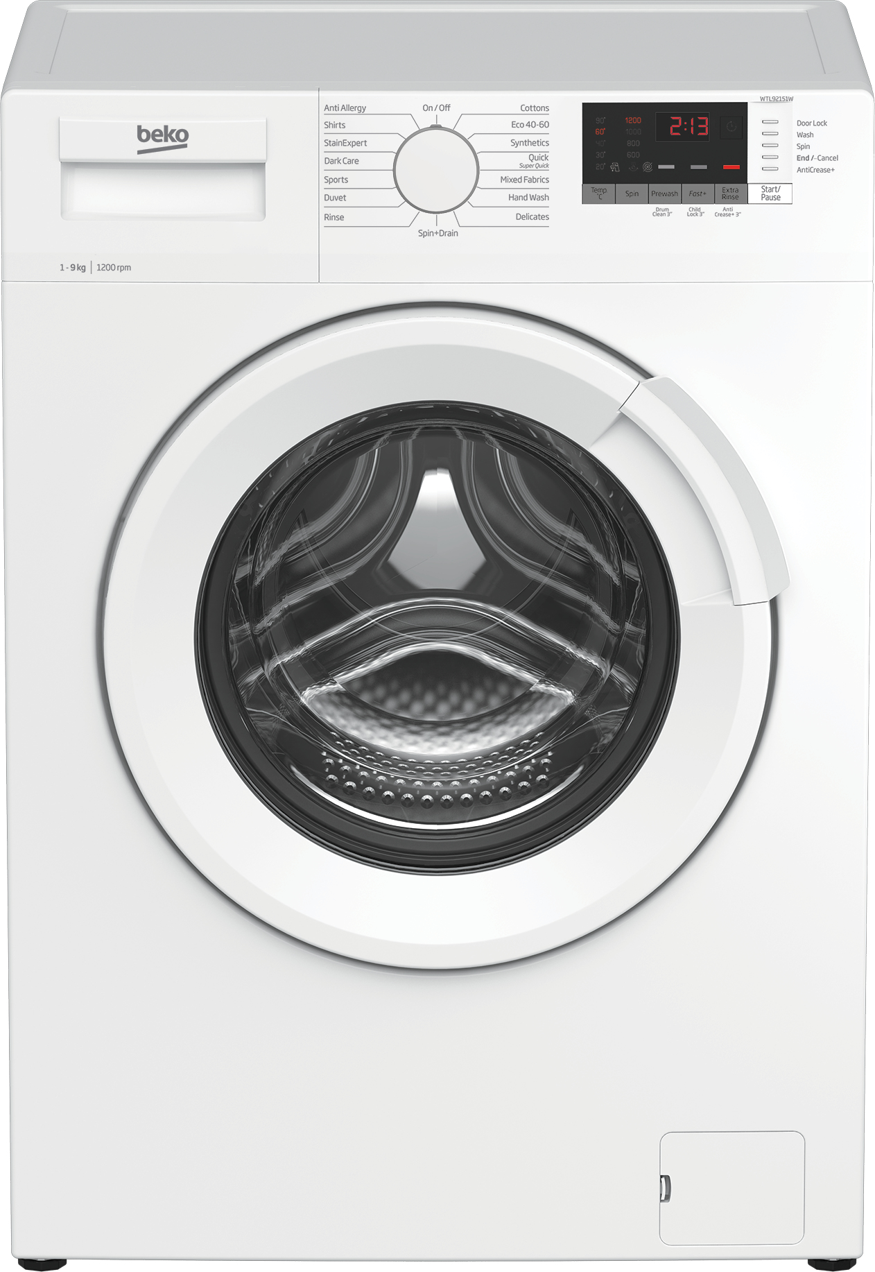 Beko WTL92151W — vue 1 sur 3
