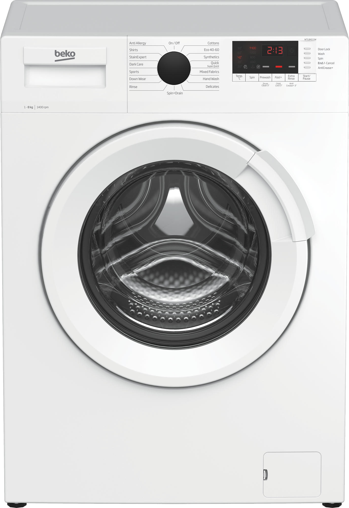 Beko WTL84111W — vue 1 sur 3