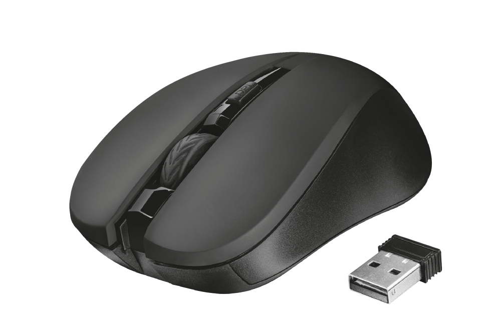 Trust 21869 mouse Office Ambidextrous RF Wireless Optical 1800 DPI