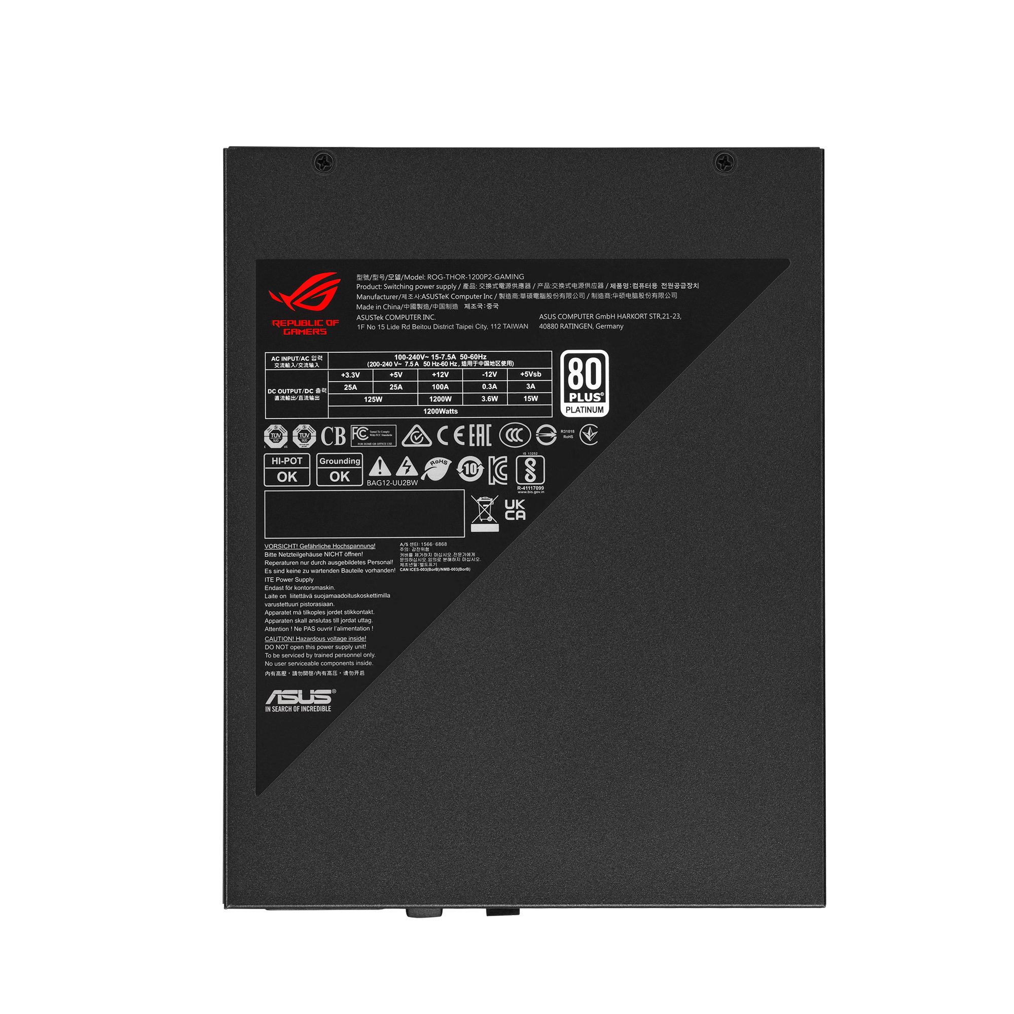 ASUS ROG THOR 1200W Platinum II – image 6