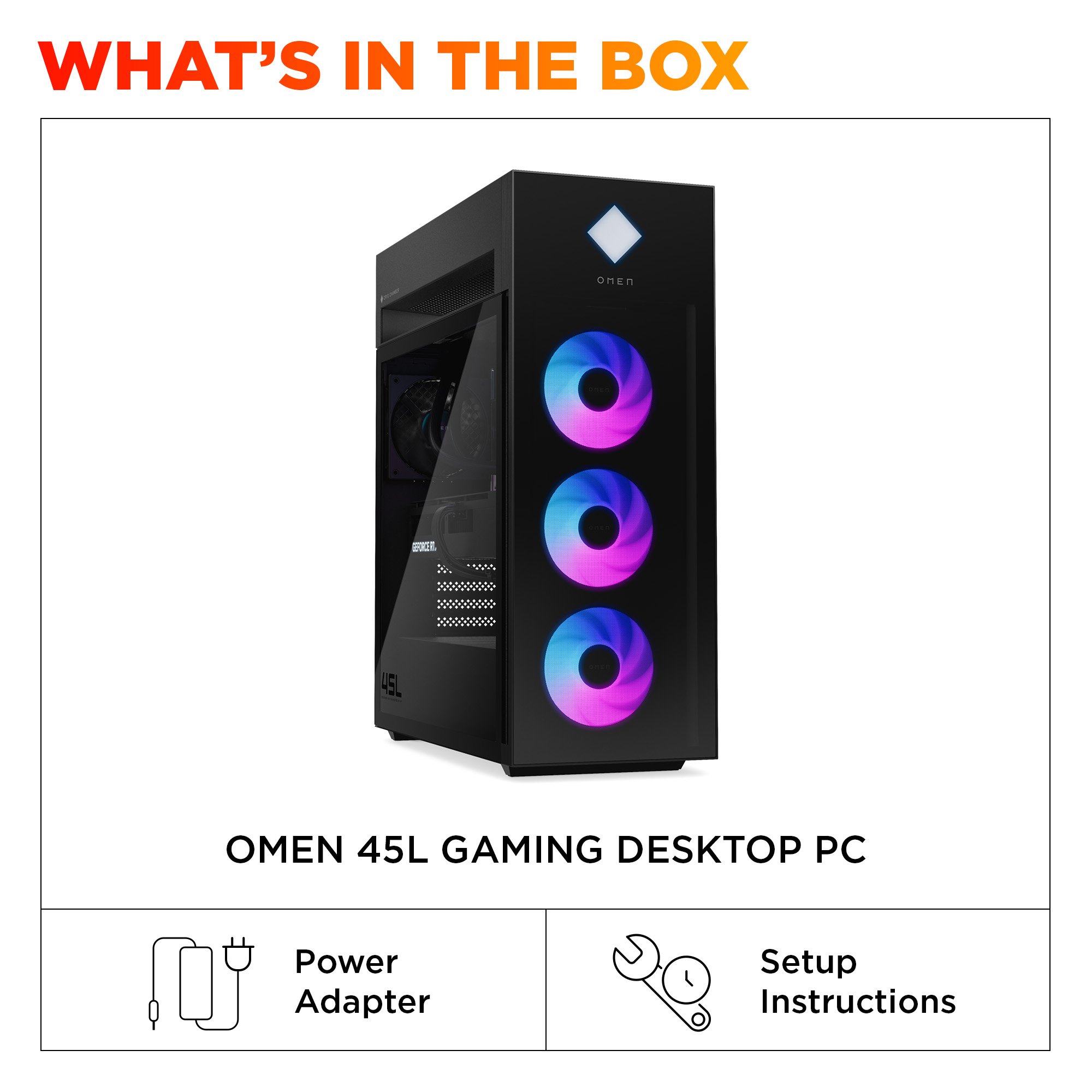 OMEN by HP 45L GT22-3090 Intel Core Ultra 9 285K 64 GB DDR5-SDRAM 2 TB SSD NVIDIA GeForce RTX 5090 Windows 11 Pro Desktop PC Black image 12