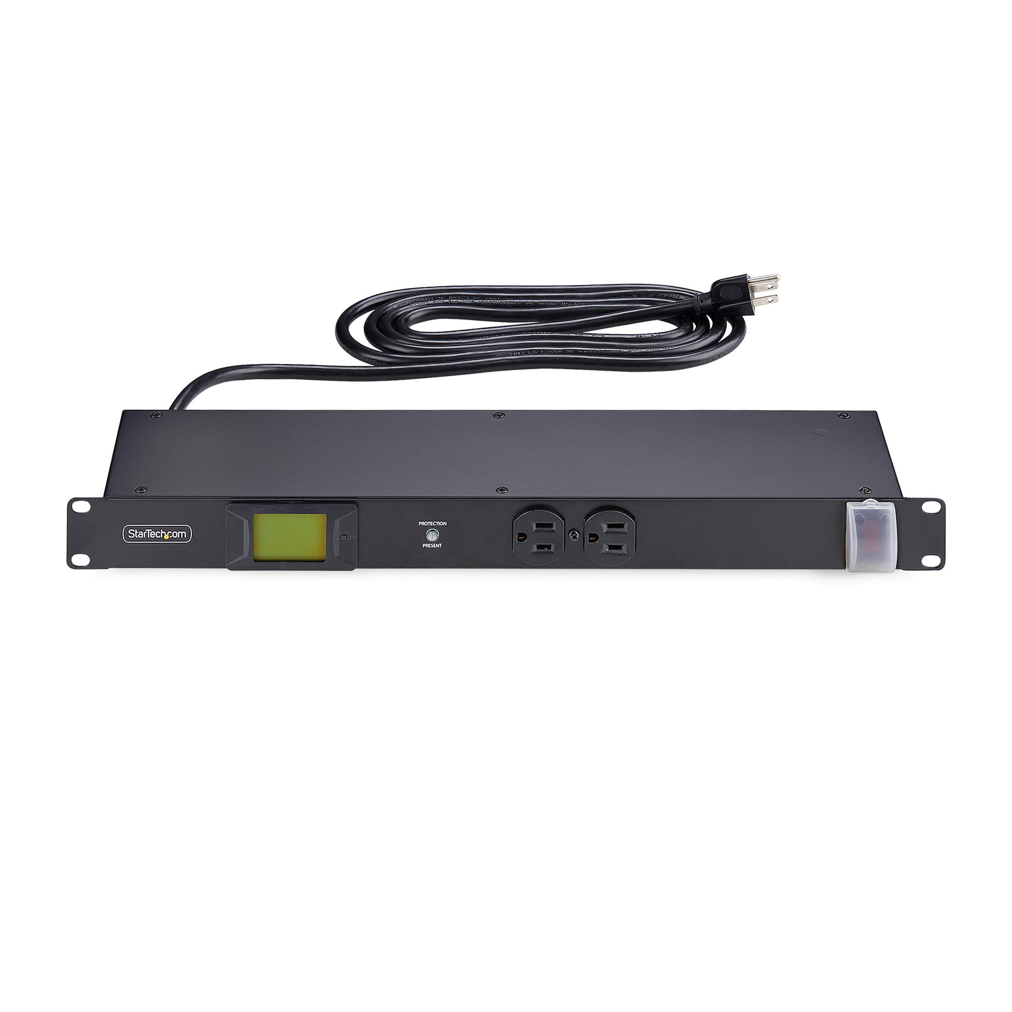 StarTech.com 12-Outlet Horizontal Rack Mount Metered PDU, 1U Server Power Strip w/Surge Protector – image 3