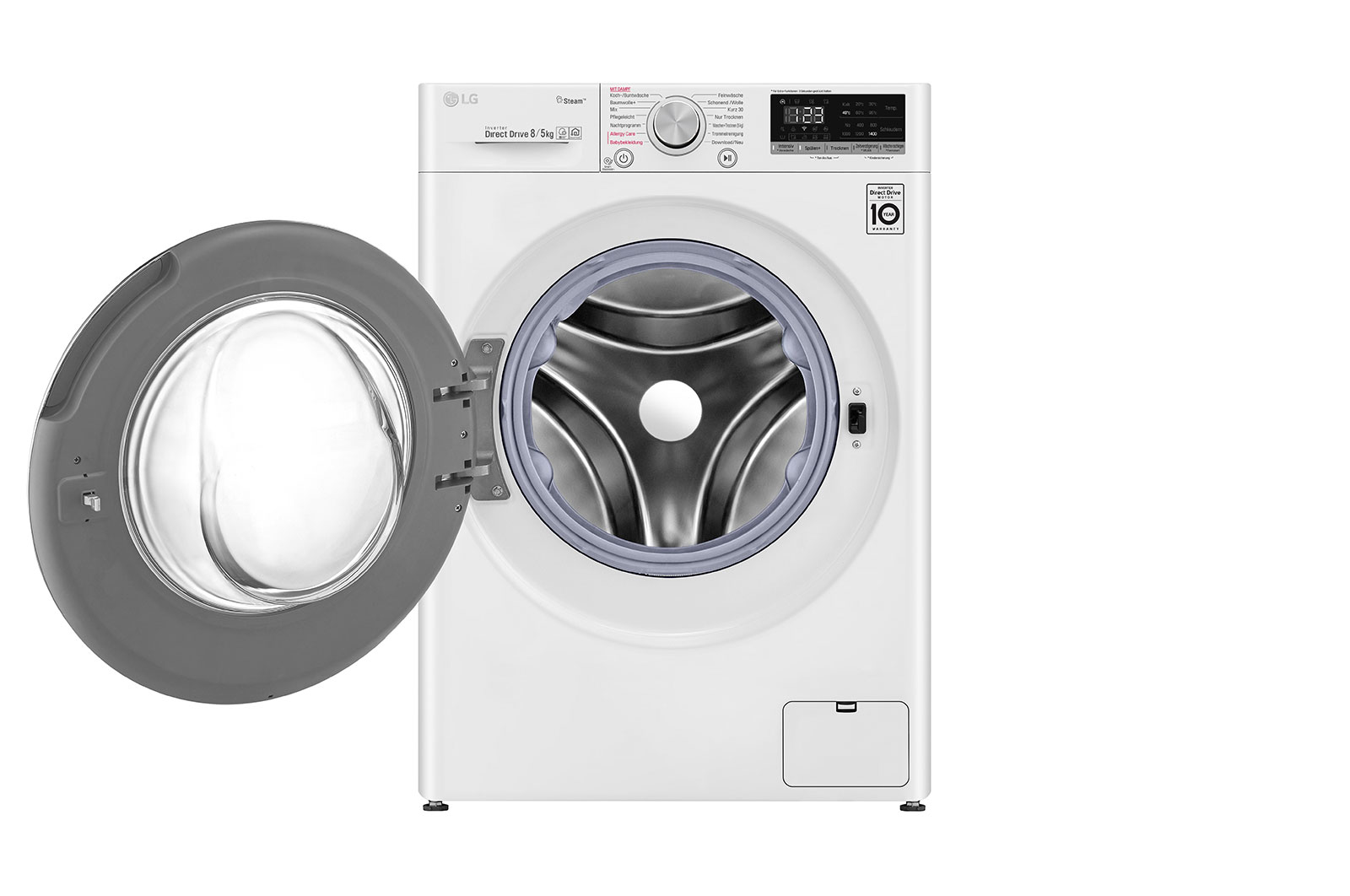 LG V4WD850 washer dryer Freestanding Front-load White – image 2