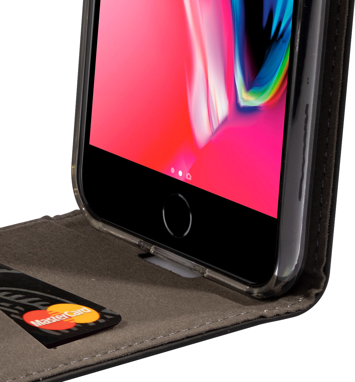 Mobiparts Premium Flip TPU Case Apple iPhone 7, iPhone 8 Black – image 5