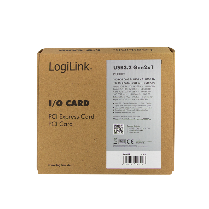 LogiLink PC0089 interface cards/adapter Internal USB 3.2 Gen 2 (3.1 Gen 2) – image 3