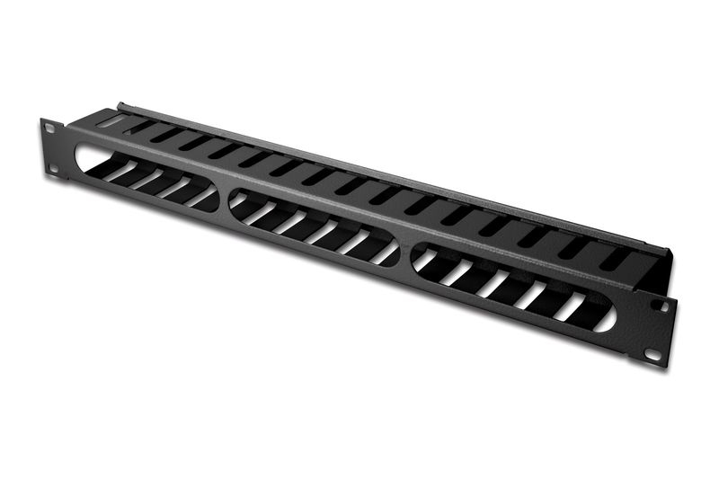 Equip 19" Rack Mount Cable Management Panel, Black
