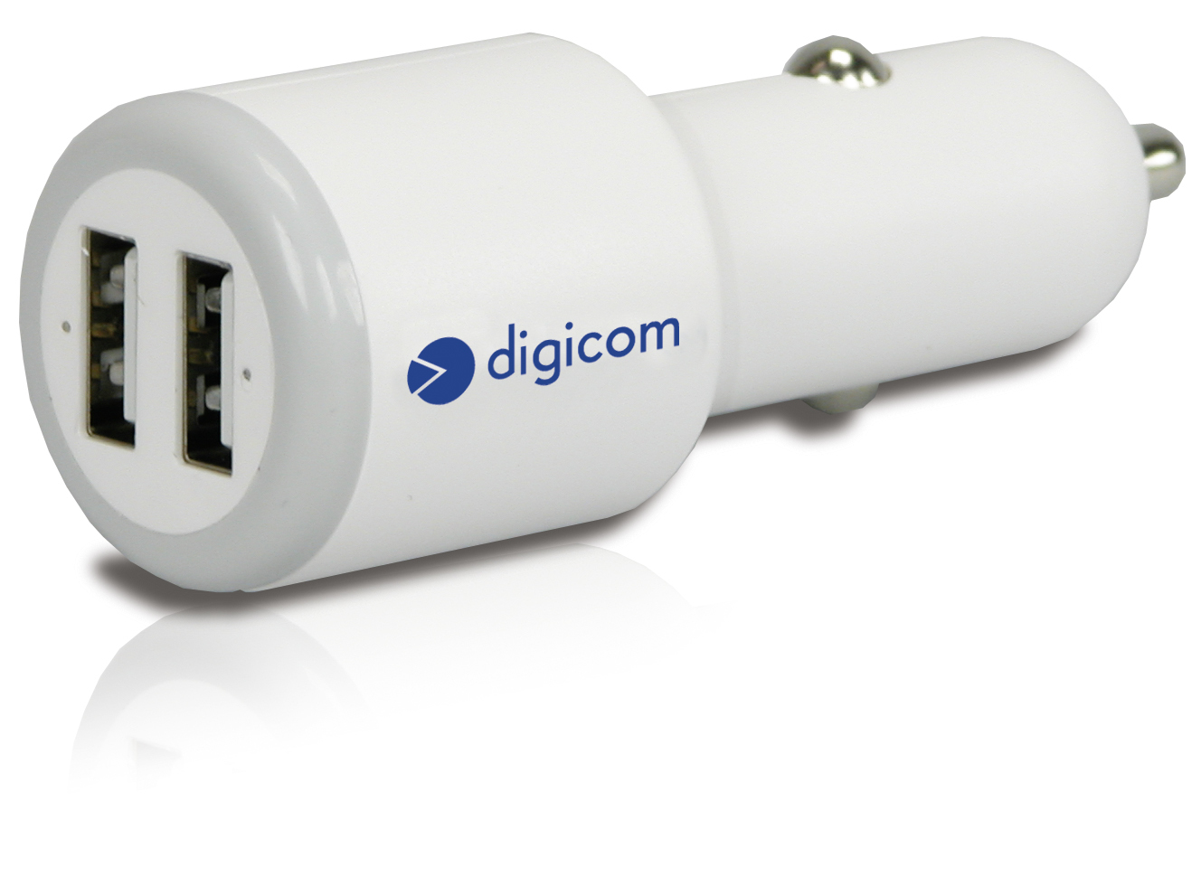 Digicom 8E4508 mobile device charger Digital camera, GPS, Mobile phone, MP3, MP4, Tablet White Cigar lighter Auto