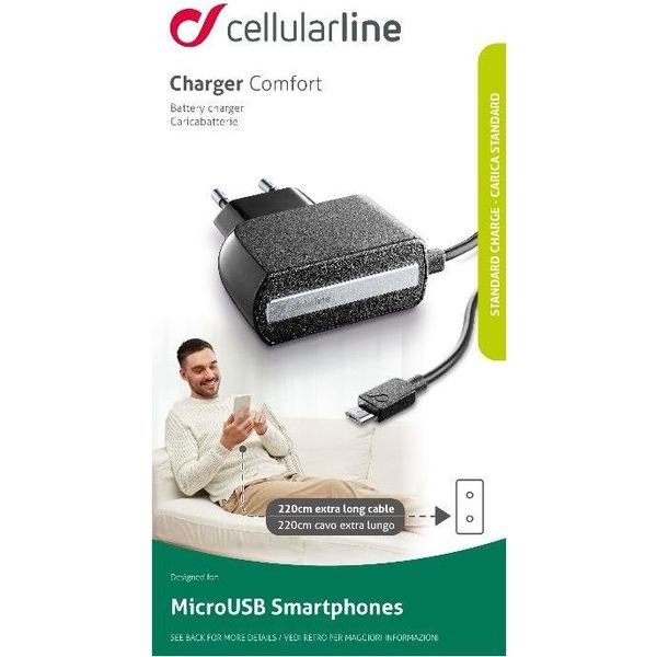 Cellularline 38583 mobile device charger Universal Black AC, USB Indoor – image 3