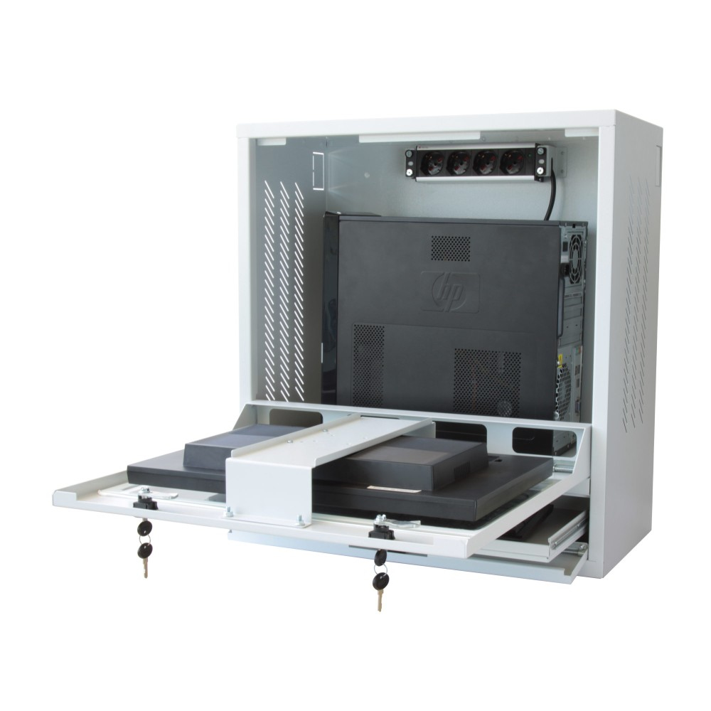 Techly ICRLIM10W rack cabinet 1U Wall mounted rack White – image 4