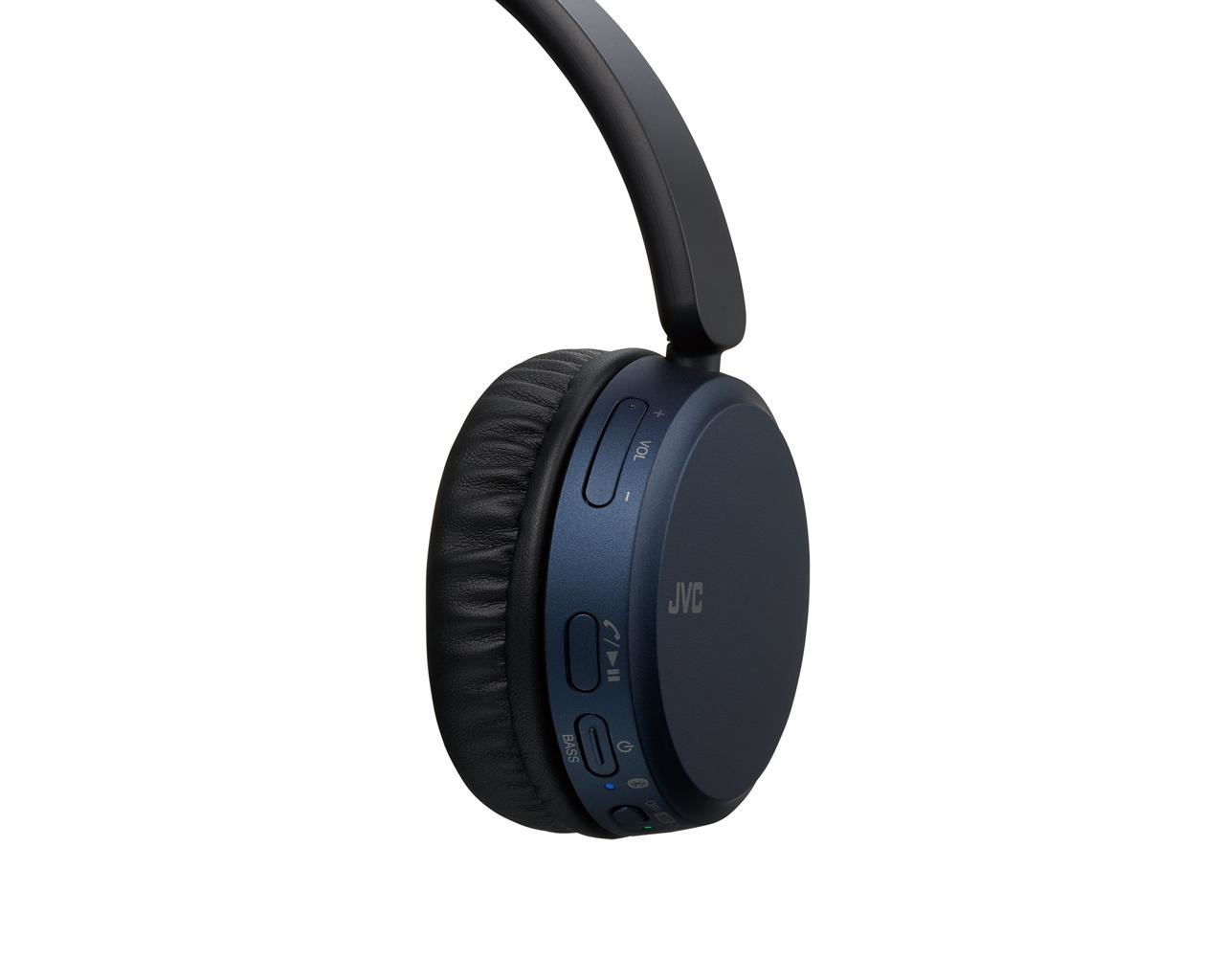 JVC HA-S65BN-A Headset Wired & Wireless Head-band Music Micro-USB Bluetooth Black, Blue – image 3