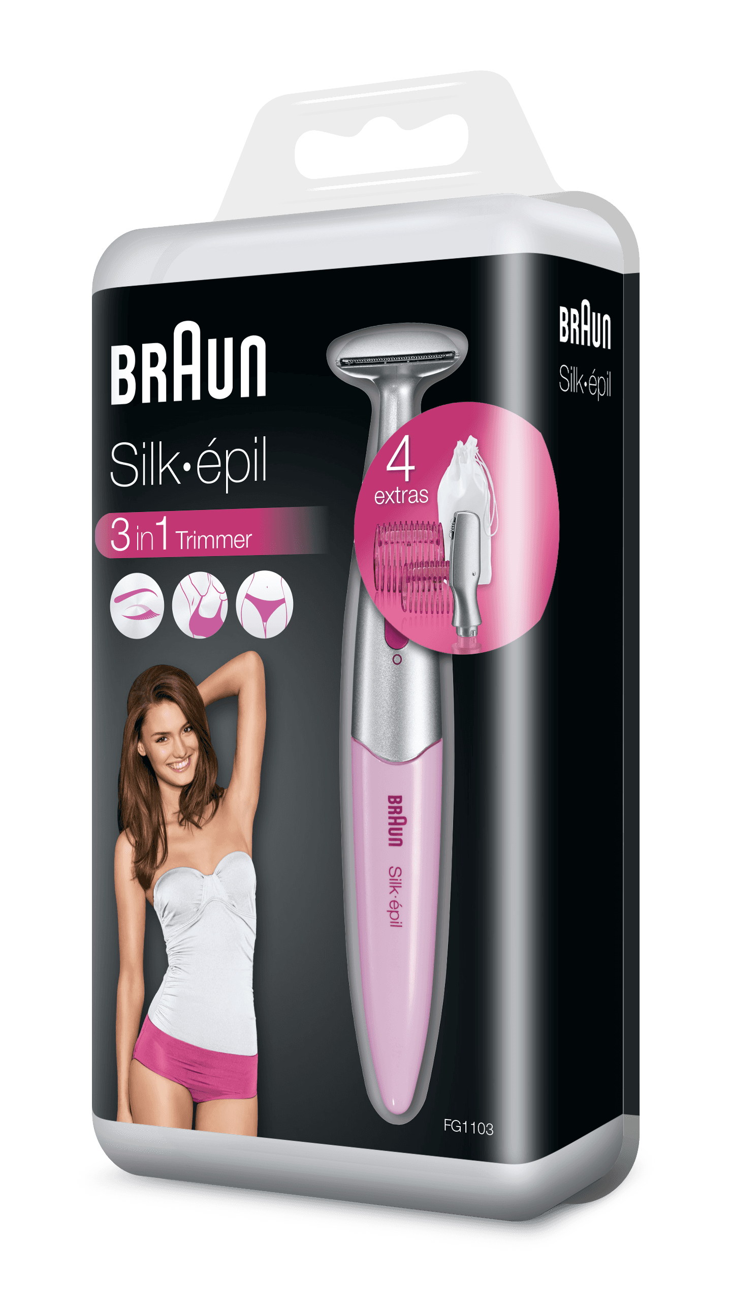 Braun 81663314 bikini trimmer Pink, White – image 3