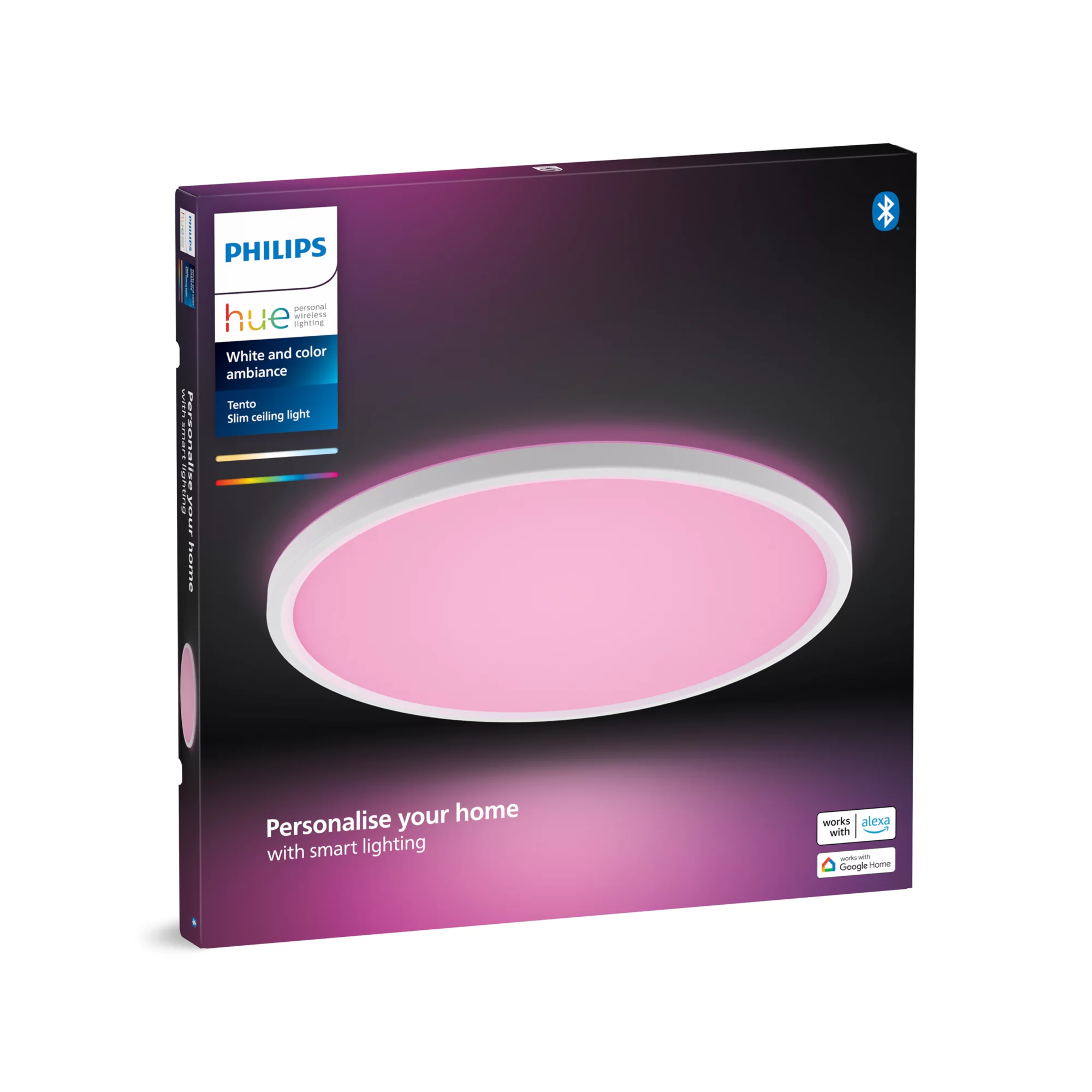 Philips by Signify Philips Hue White and colour ambience Tento round WCA LED ceiling panel – image 4