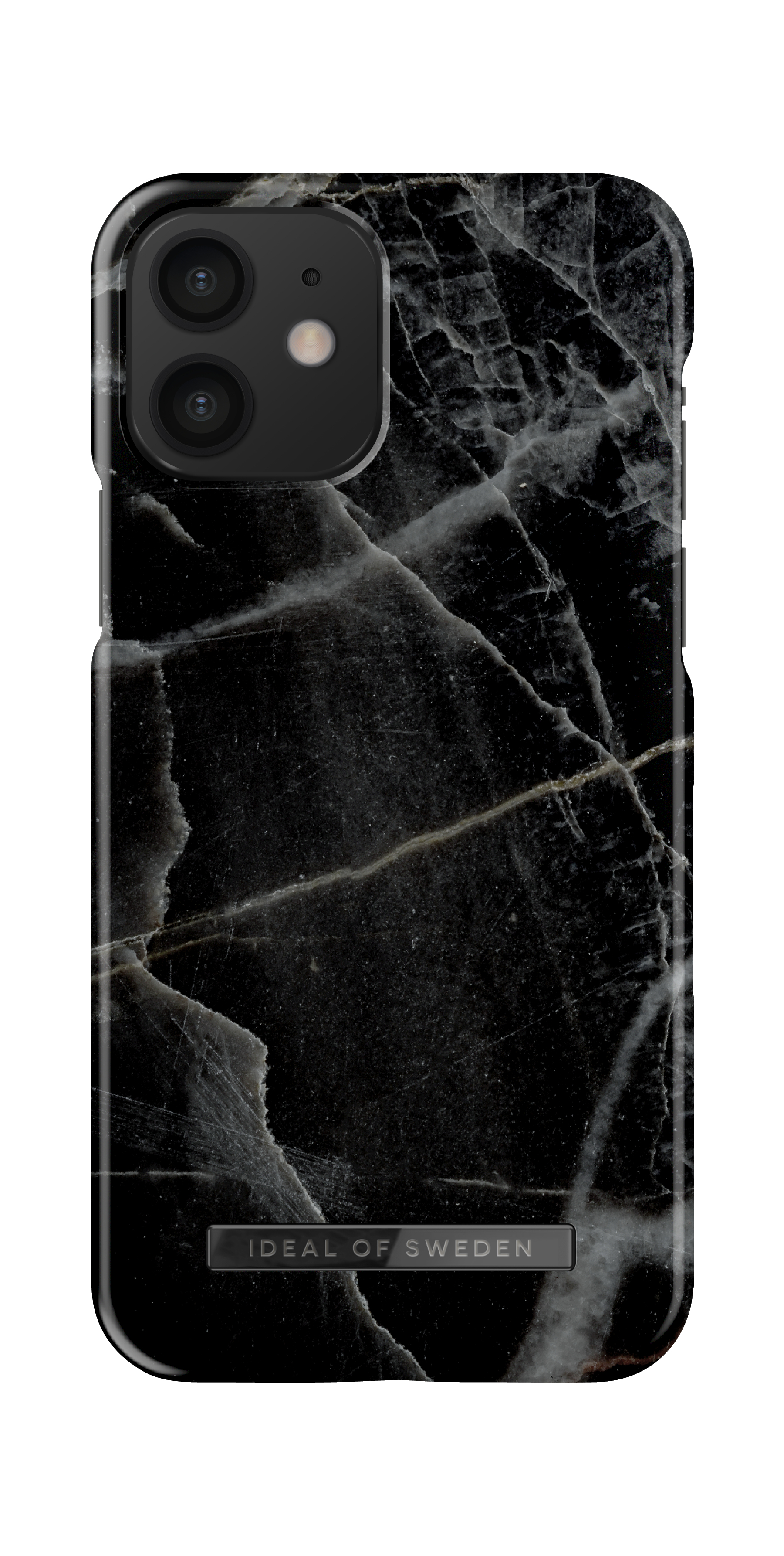 iDeal of Sweden Printed Case MagSafe 12 / 12 Pro Black Thunder Marble – image 6