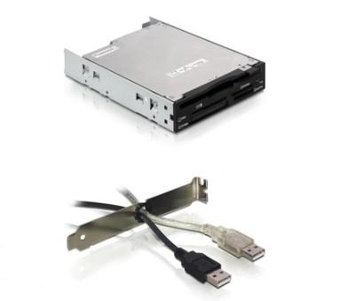 Origin Storage USB Floppy / Card Reader Kit Int. black for 3.5/5.25in Bay