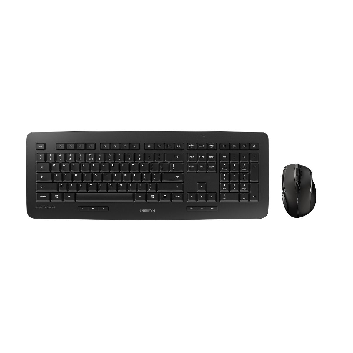 CHERRY DW 5100 keyboard Mouse included Home RF Wireless Czech, Slovakian Black