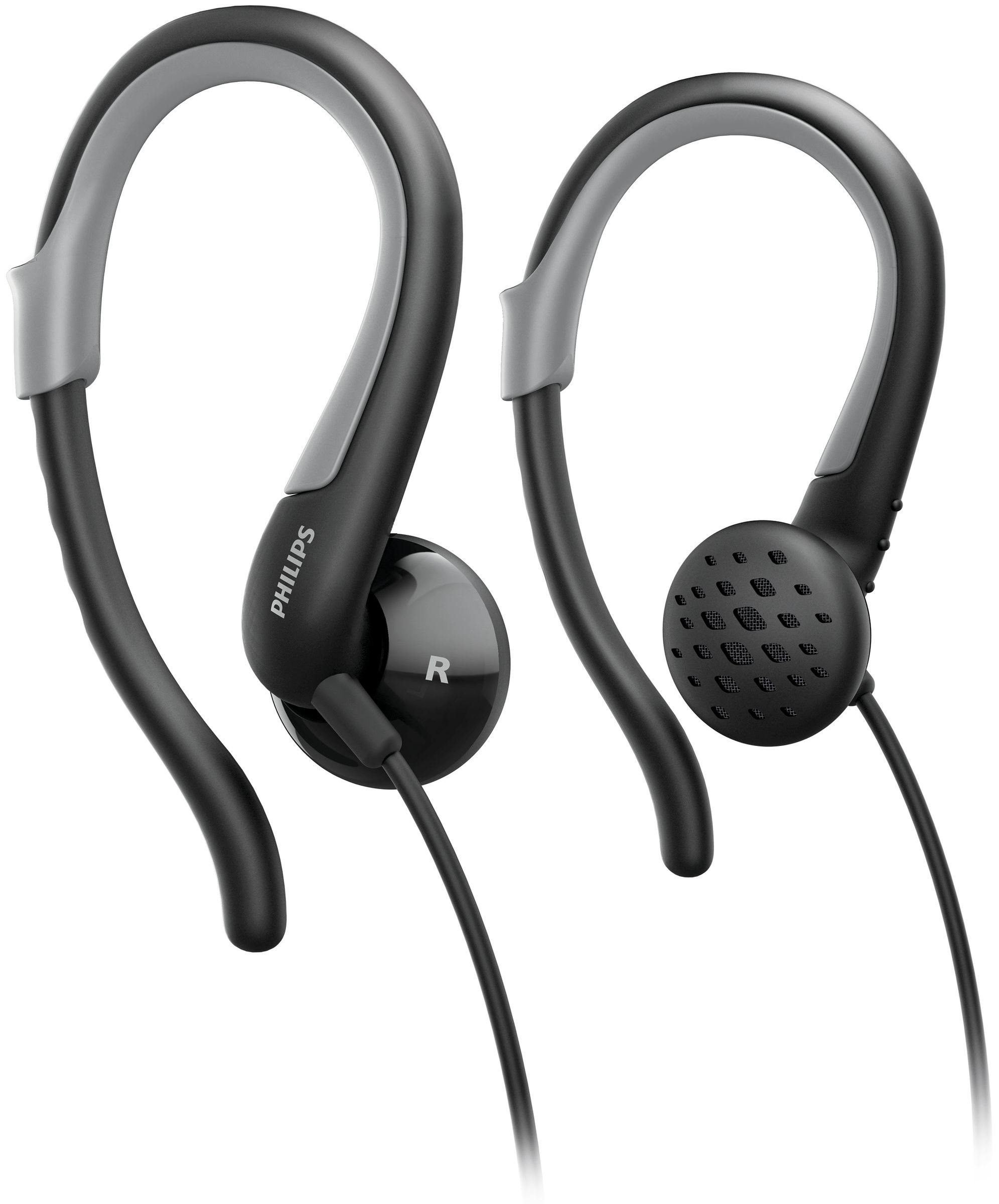 Philips SHS4900/10 headphones/headset Wired Ear-hook Music Black, Grey