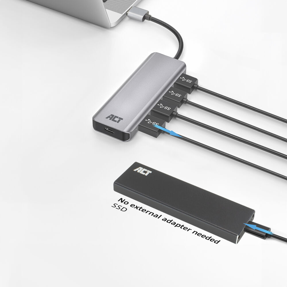 ACT USB-A hub 3.0, 4 port USB-A – image 6