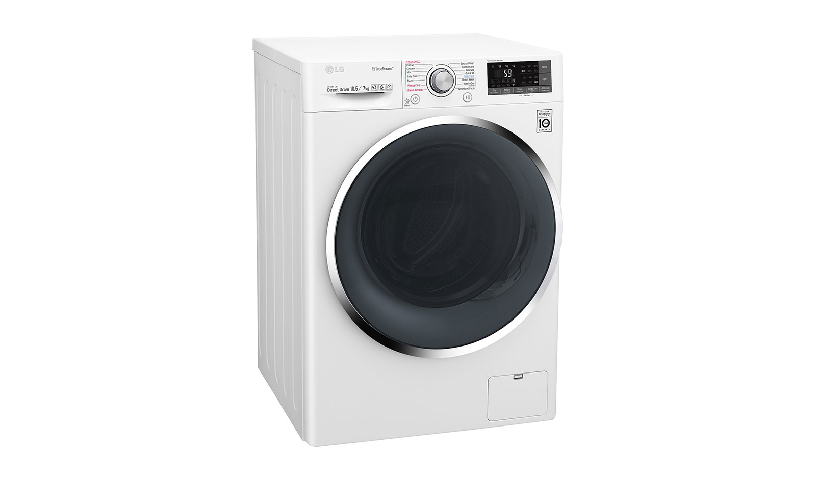 LG F4J8JH2W washer dryer Front-load Freestanding White A – image 4