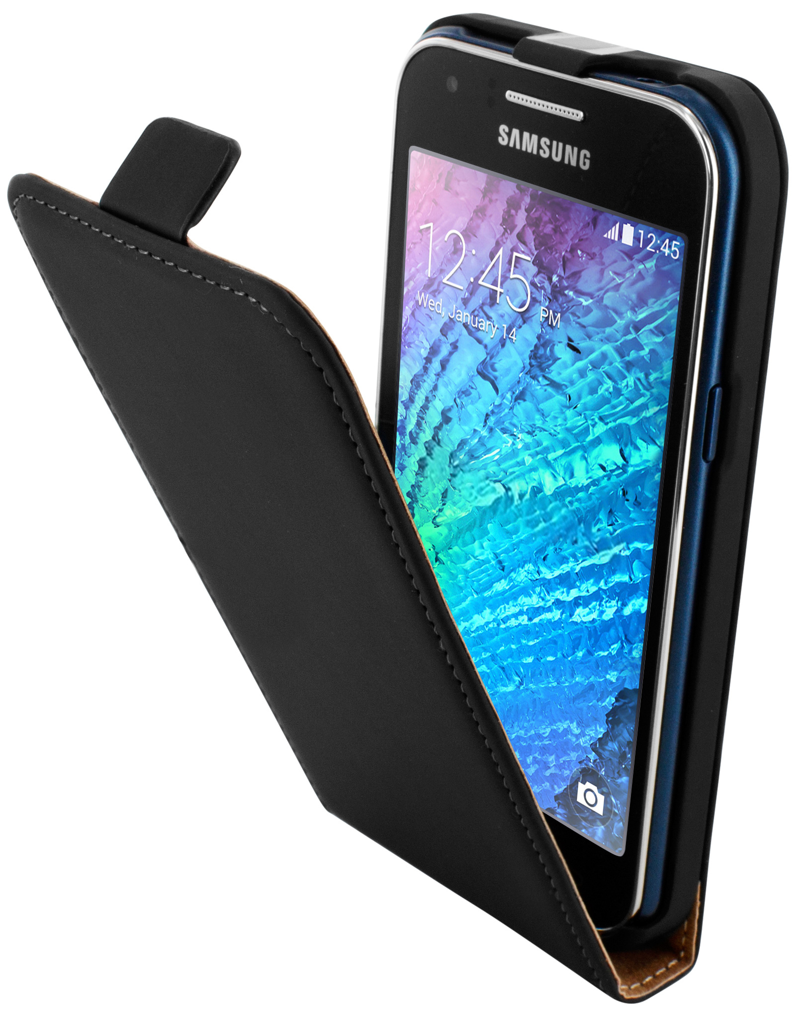 Mobiparts Premium Flip Case Samsung Galaxy J1 Black