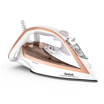 Tefal TurboPro FV5697E1 ferro da stiro Ferro da stiro a secco e a vapore 3000 W Beige, Bianco