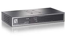 LevelOne 4-Port PoE + 4-Port Fast Ethernet Switch