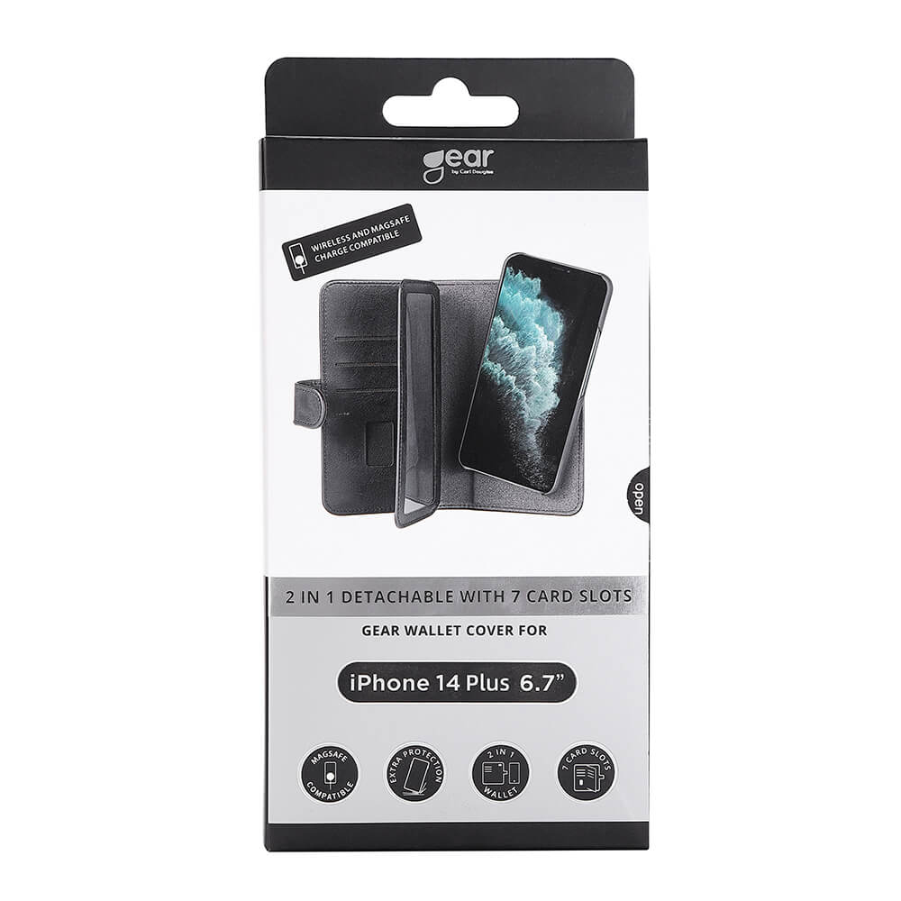 Gear Wallet Case 2in1 7 Card Slots MagSeries Black - iPhone 14 Plus – image 2