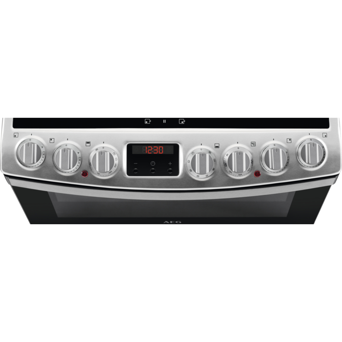 AEG CIB6731ACM Freestanding cooker Electric Ceramic hob Stainless steel – image 4