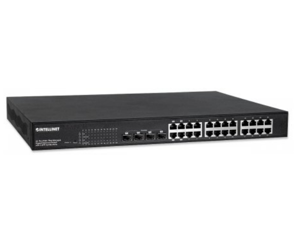 Intellinet 560900 network switch Managed L2 Gigabit Ethernet (10/100/1000) Power over Ethernet (PoE) 1U Black – image 2