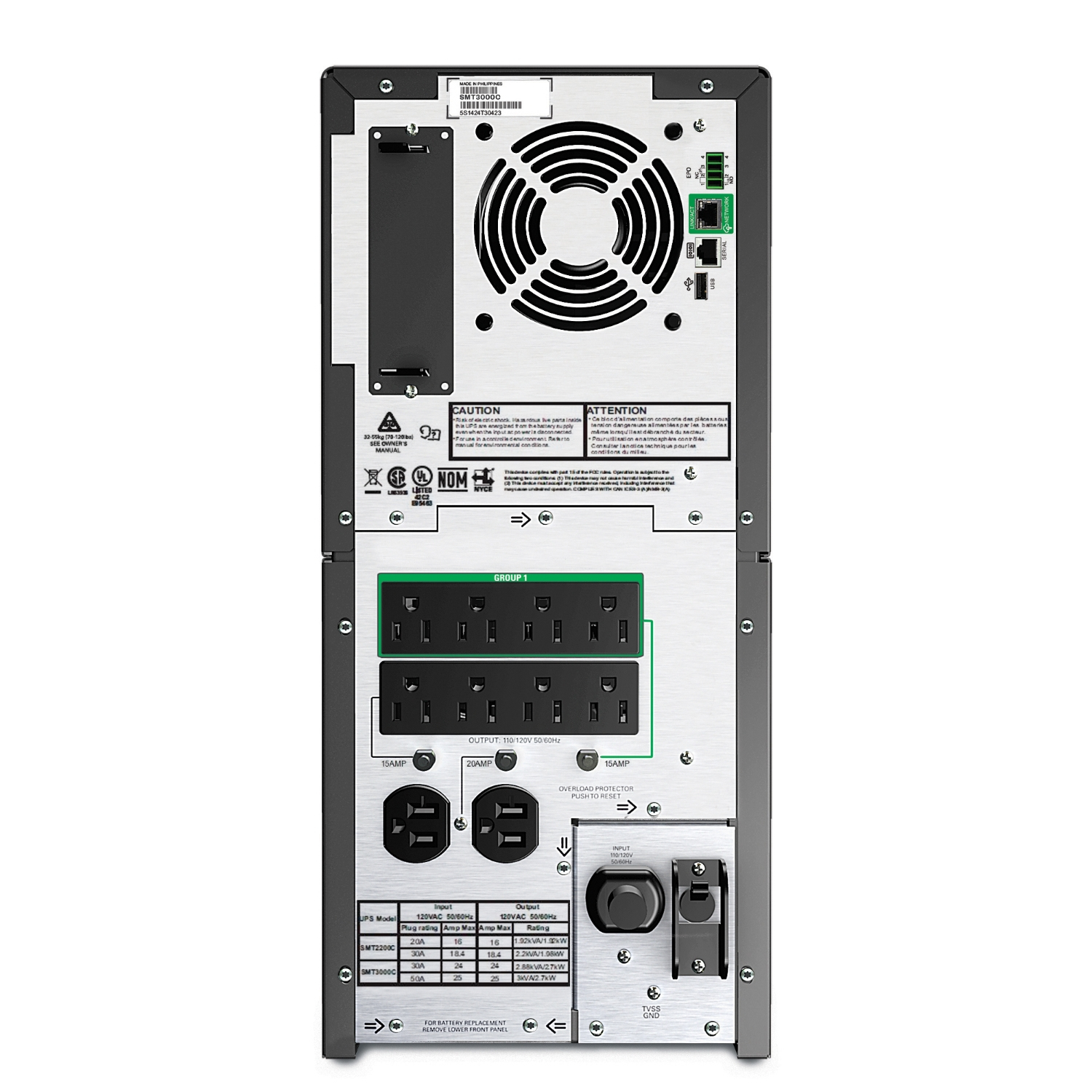 APC SMT3000CUS uninterruptible power supply (UPS) Line-Interactive 2.88 kVA – image 2