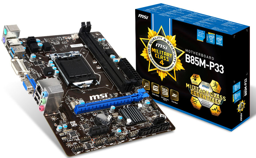 MSI B85M-P33 motherboard Intel® B85 LGA 1150 (Socket H3) micro ATX – image 2