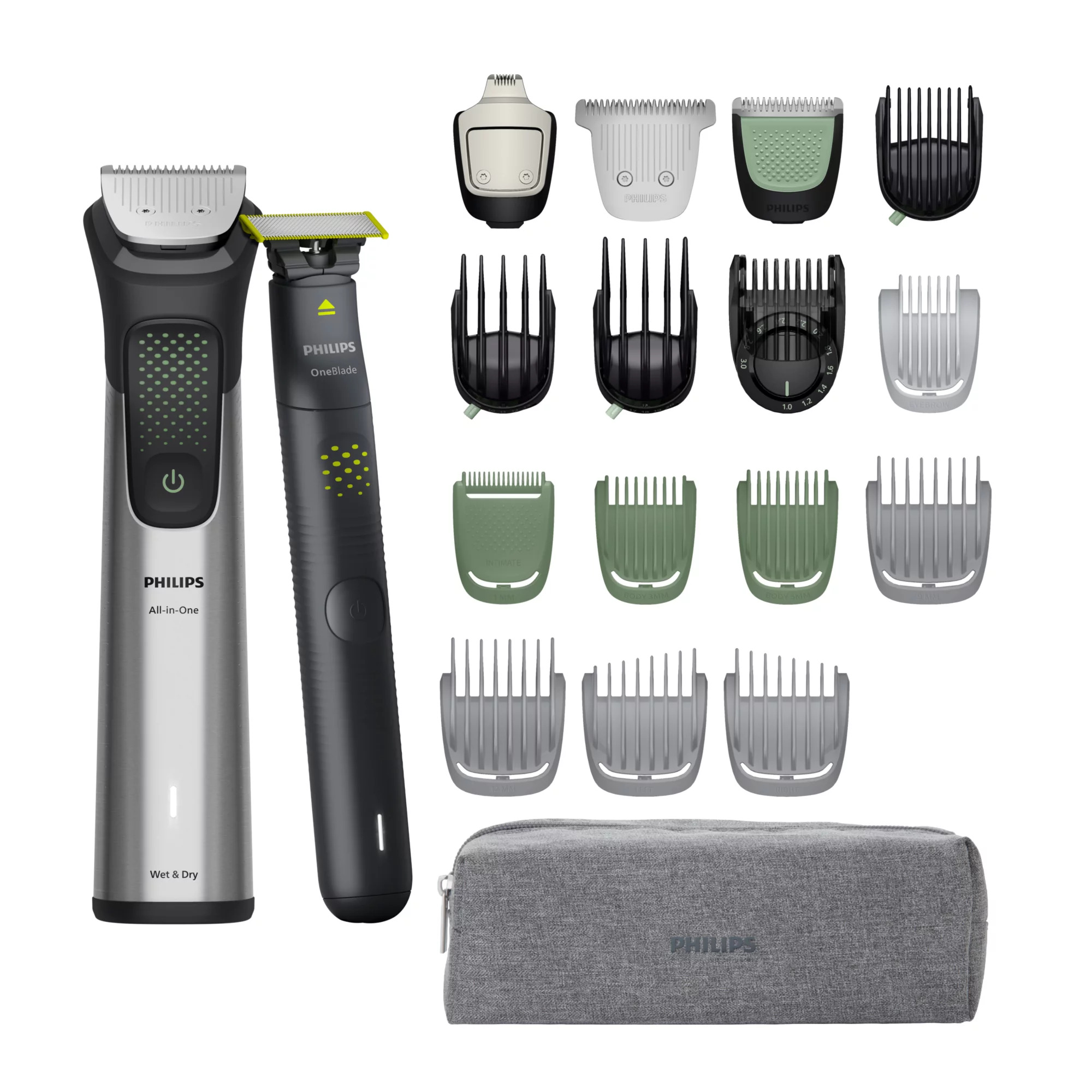 Philips MG9568/15 hair trimmers/clipper Black, Stainless steel 27 Lithium-Ion (Li-Ion)