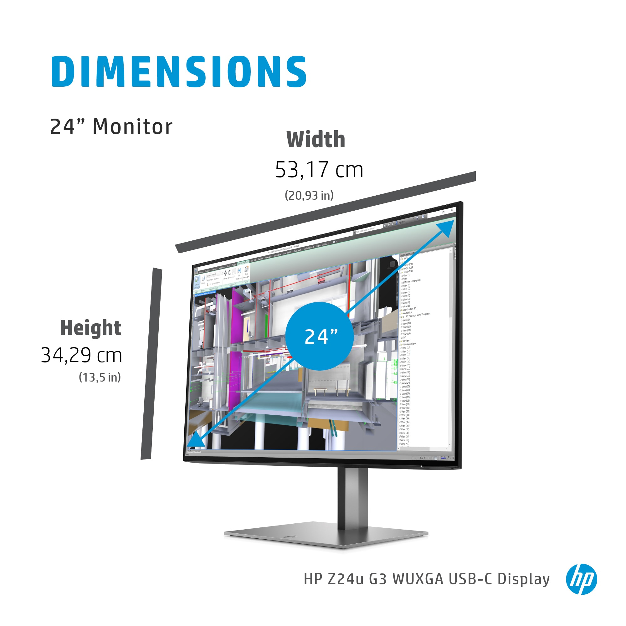 HP Z24u G3 WUXGA USB-C Display image 5